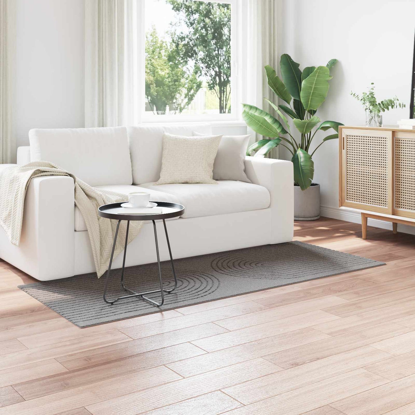 vidaXL Χαλιά χώρου Ορθογώνιος Γκρι 150 x 80 cm