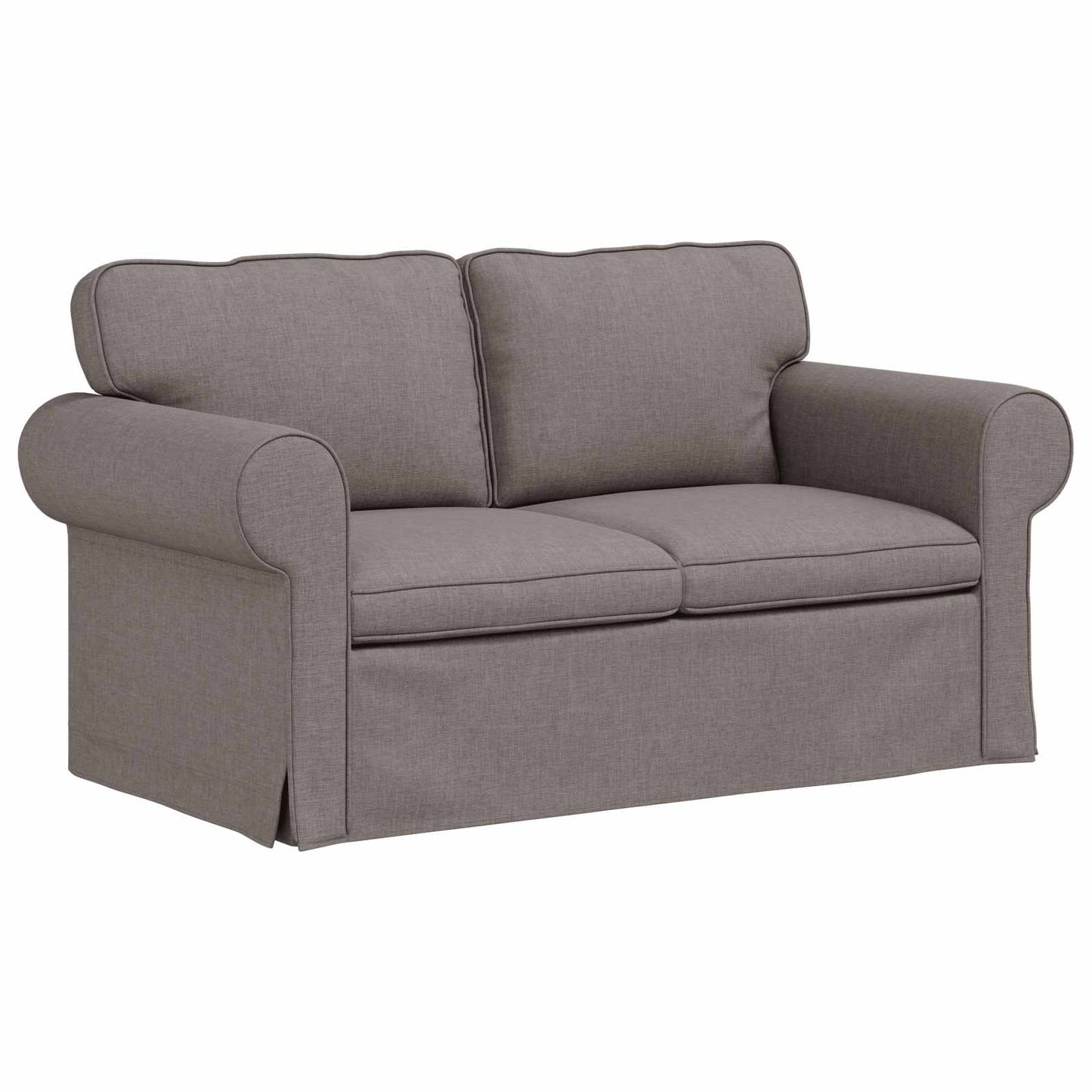 vidaXL Σετ Καναπέ 2 pcs Taupe 155 x 82 x 80 εκ ύφασμα