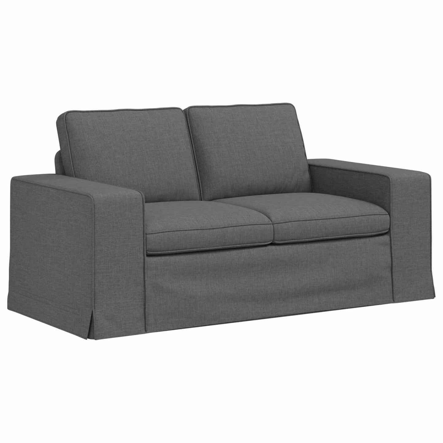 vidaXL Σετ Καναπέ 2 pcs Σκούρο Γκρι 162 x 80 x 82 εκ ύφασμα