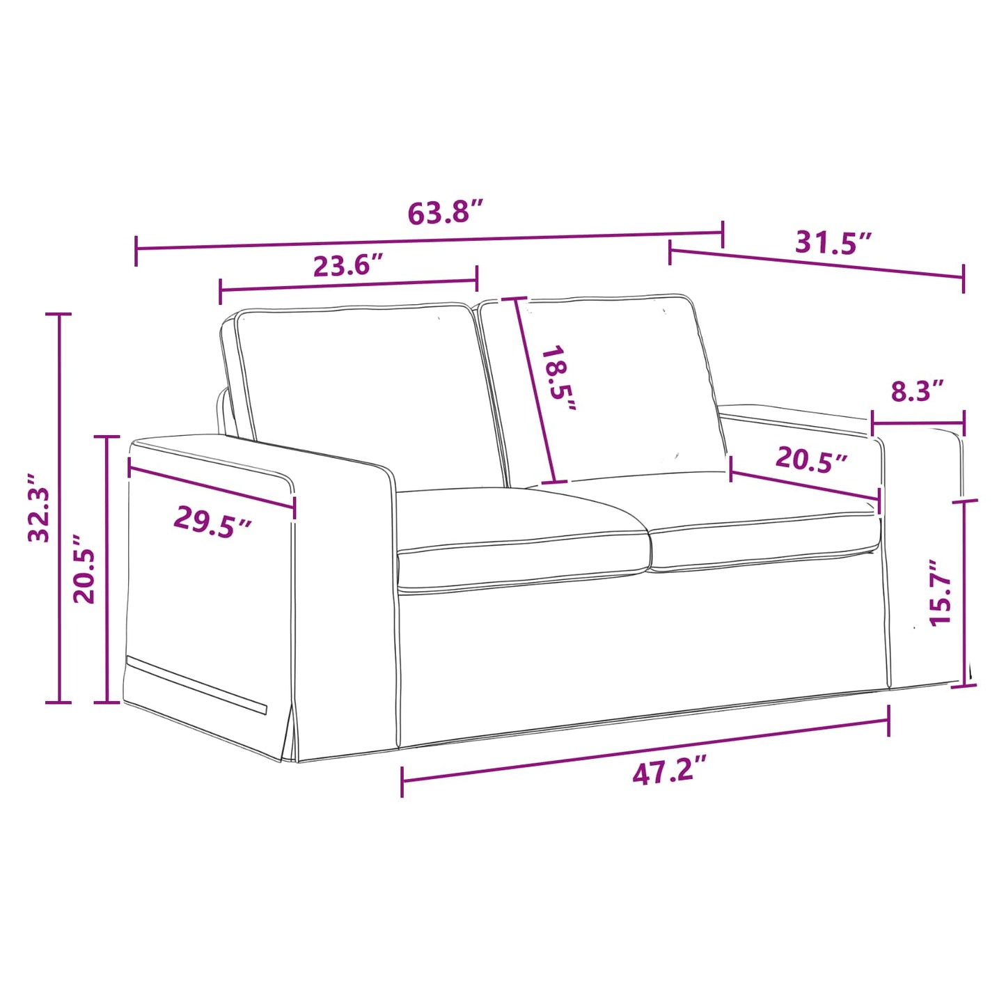 vidaXL Σετ Καναπέ 2 pcs Σκούρο Γκρι 162 x 80 x 82 εκ ύφασμα