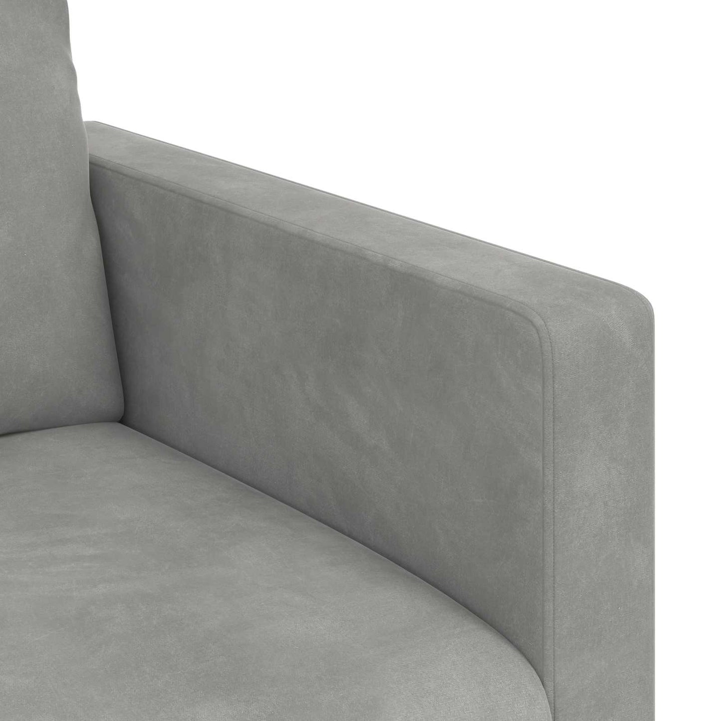 vidaXL Σετ Καναπέ 2 pcs Ανοιχτό γκρι 138 x 78 x 80 εκ Βελούδο