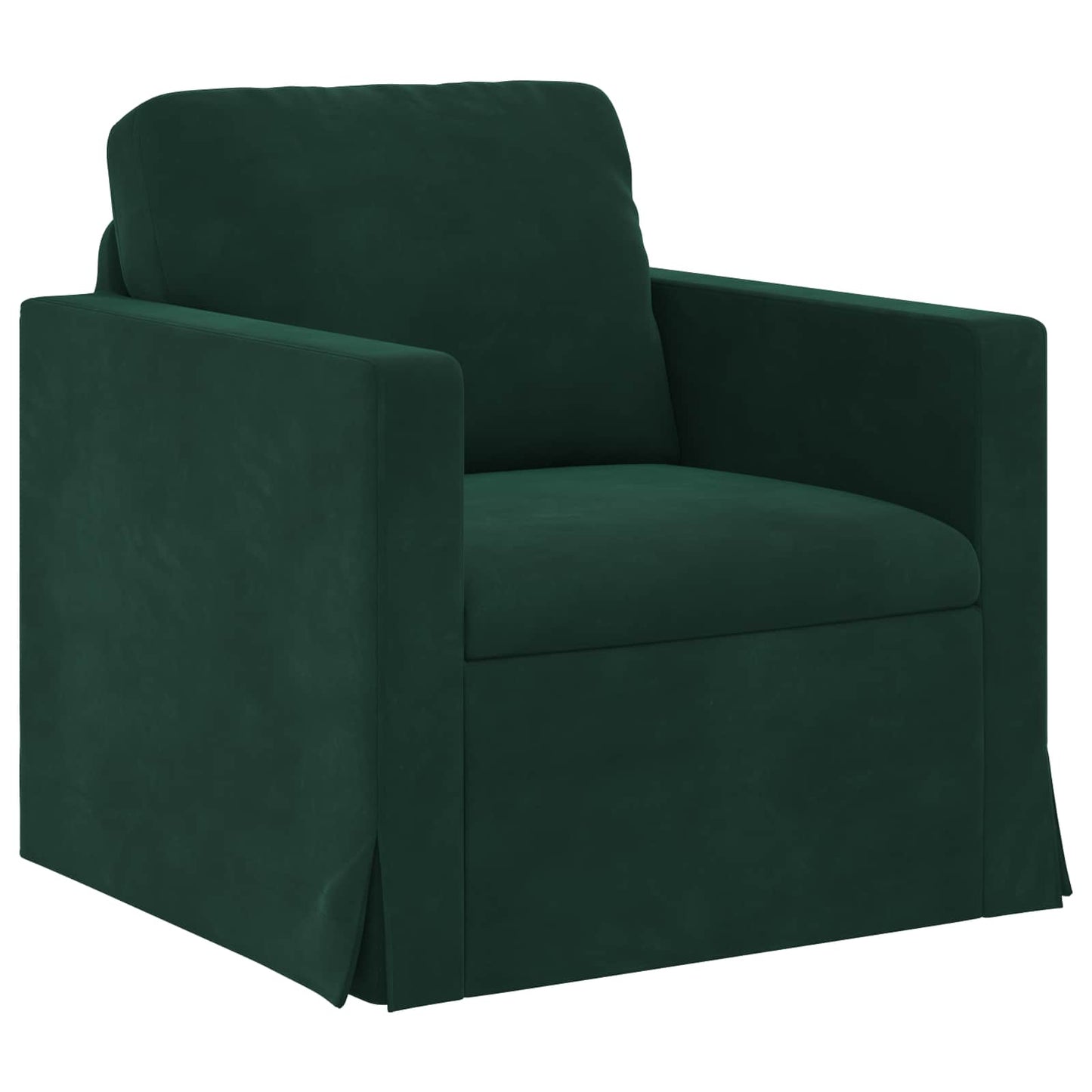 vidaXL Σετ Καναπέ 2 pcs Σκούρο Πράσινο 138 x 78 x 80 εκ Βελούδο