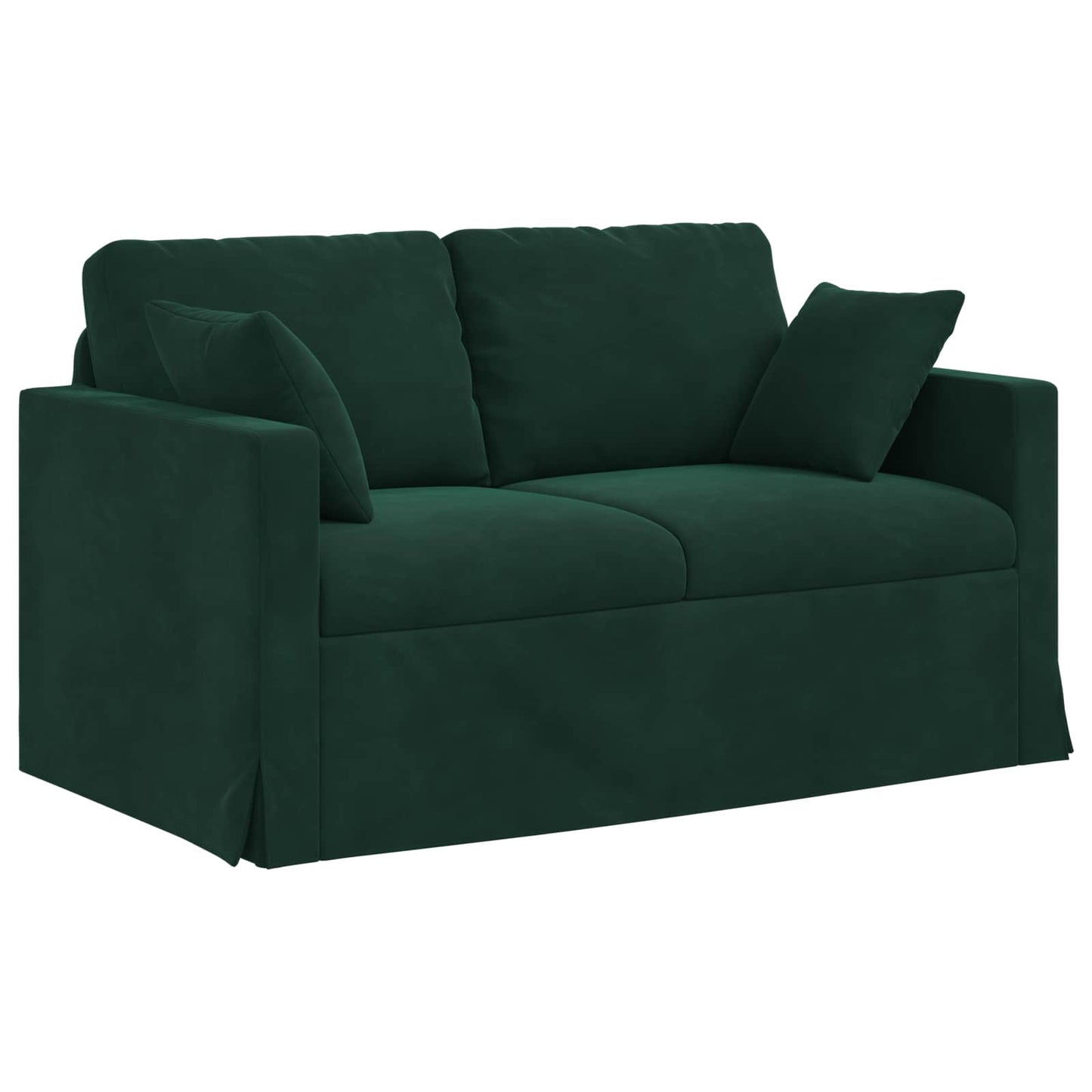 vidaXL Σετ Καναπέ 2 pcs Σκούρο Πράσινο 138 x 78 x 80 εκ Βελούδο