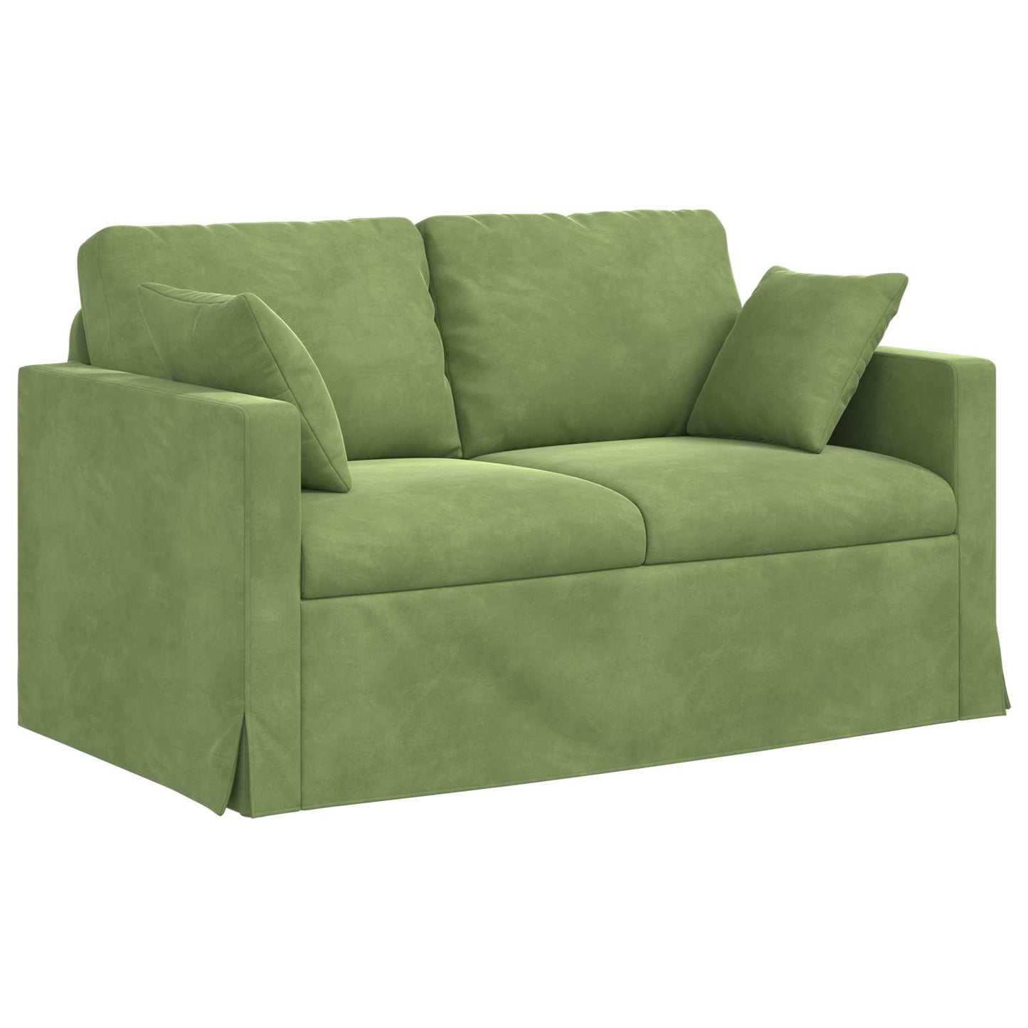 vidaXL Σετ Καναπέ 2 pcs Ανοιχτό Πράσινο 138 x 78 x 80 εκ Βελούδο
