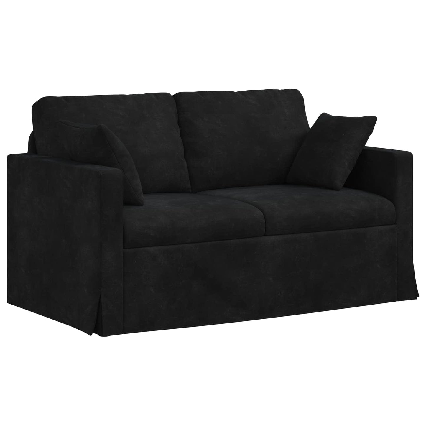 vidaXL Σετ Καναπέ 2 pcs Μαύρο 138 x 78 x 80 εκ Βελούδο