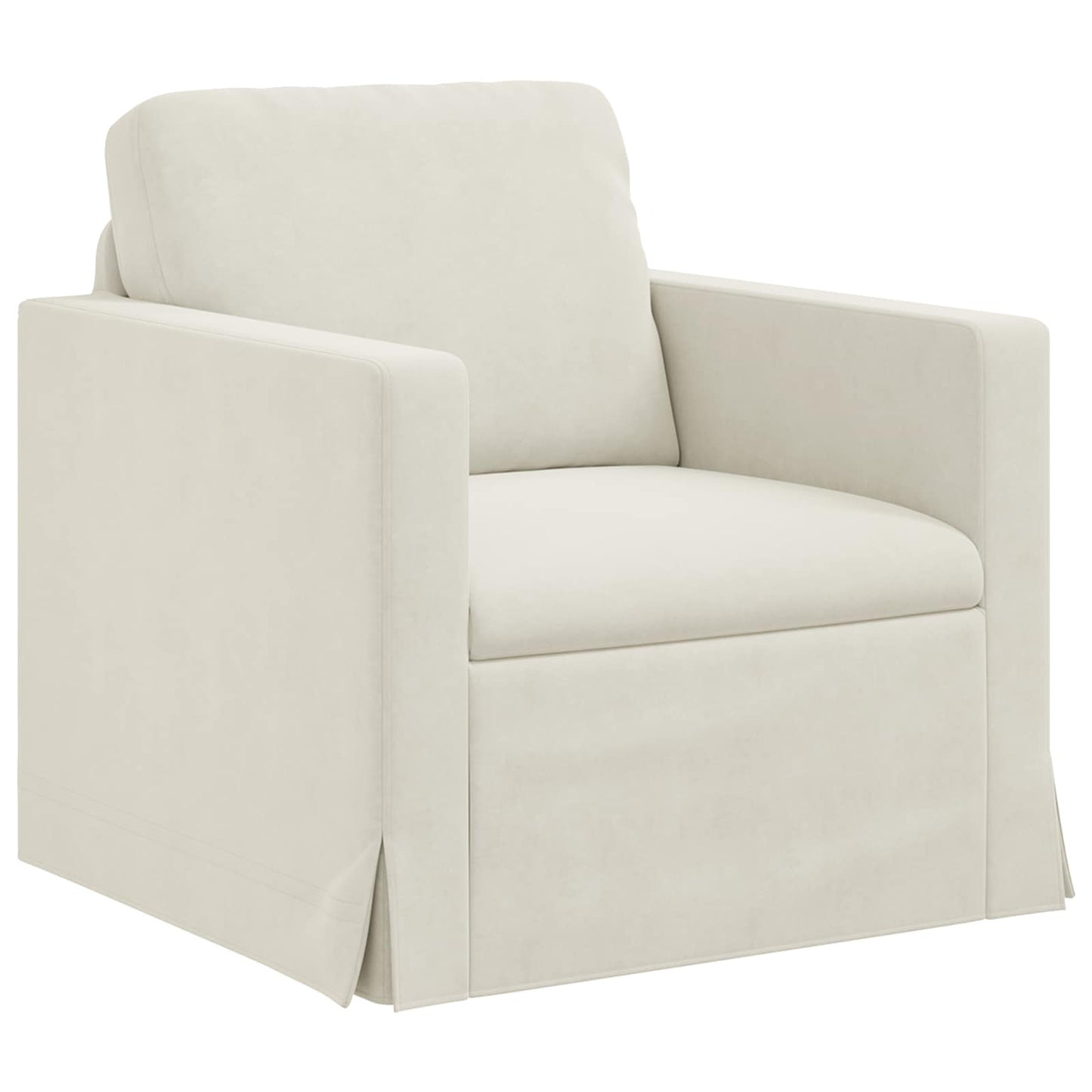 vidaXL Σετ Καναπέ 2 pcs Κρεμ 138 x 78 x 80 εκ Βελούδο