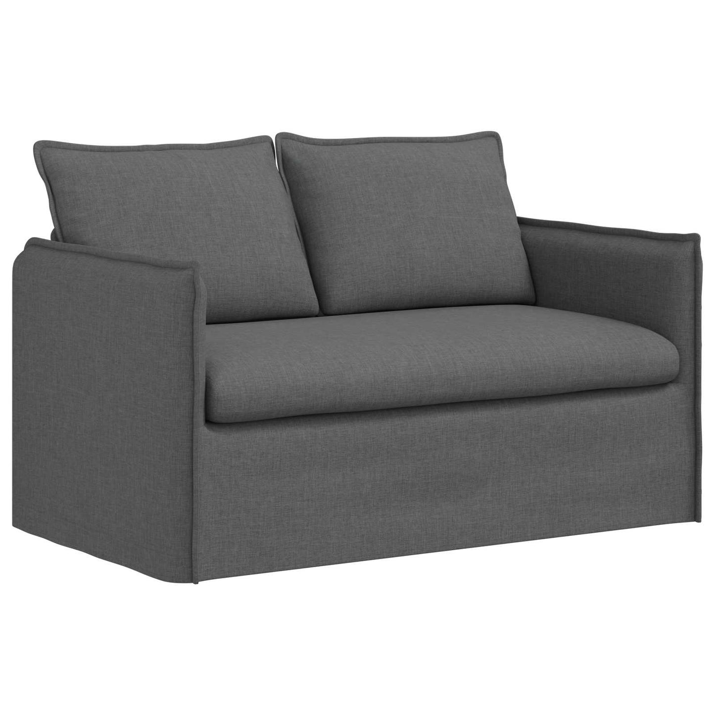 vidaXL Σετ Καναπέ 2 pcs Σκούρο Γκρι 136 x 82 x 85 εκ Ύφασμα