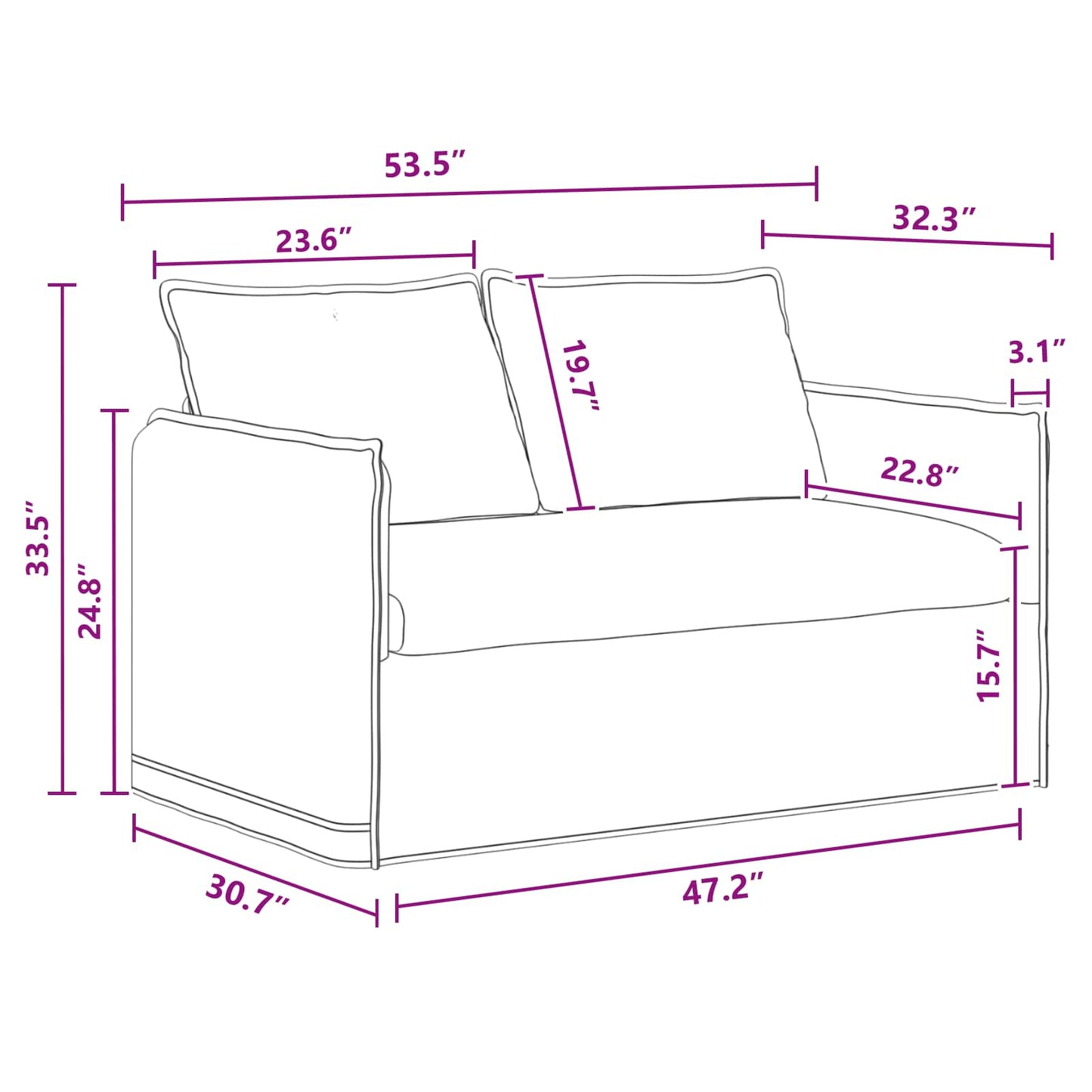 vidaXL Σετ Καναπέ 2 pcs Σκούρο Γκρι 136 x 82 x 85 εκ Ύφασμα