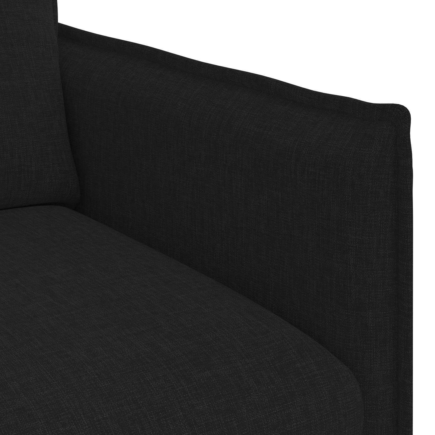 vidaXL Σετ Καναπέ 2 pcs Μαύρο 136 x 82 x 85 εκ Ύφασμα