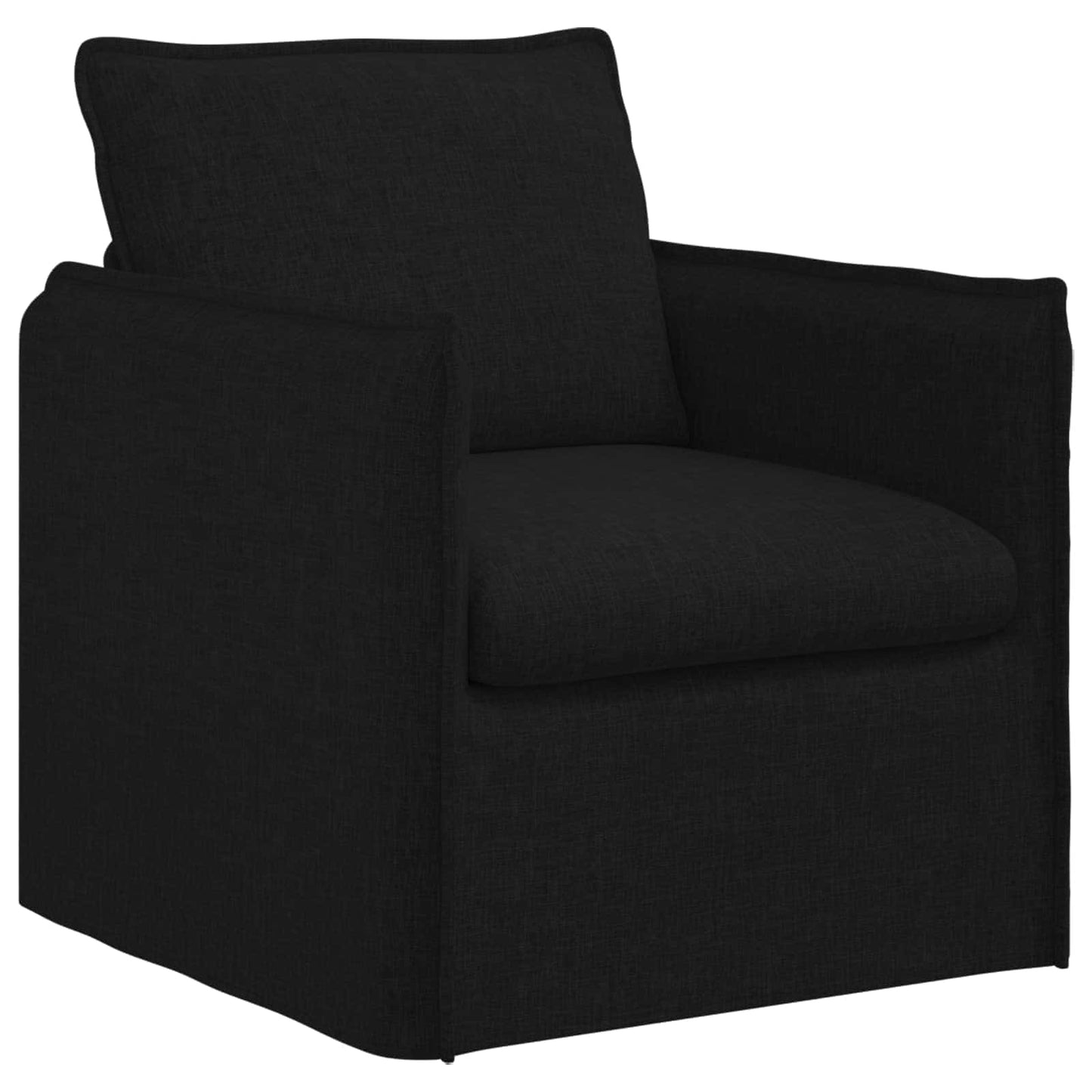 vidaXL Σετ Καναπέ 2 pcs Μαύρο 136 x 82 x 85 εκ Ύφασμα