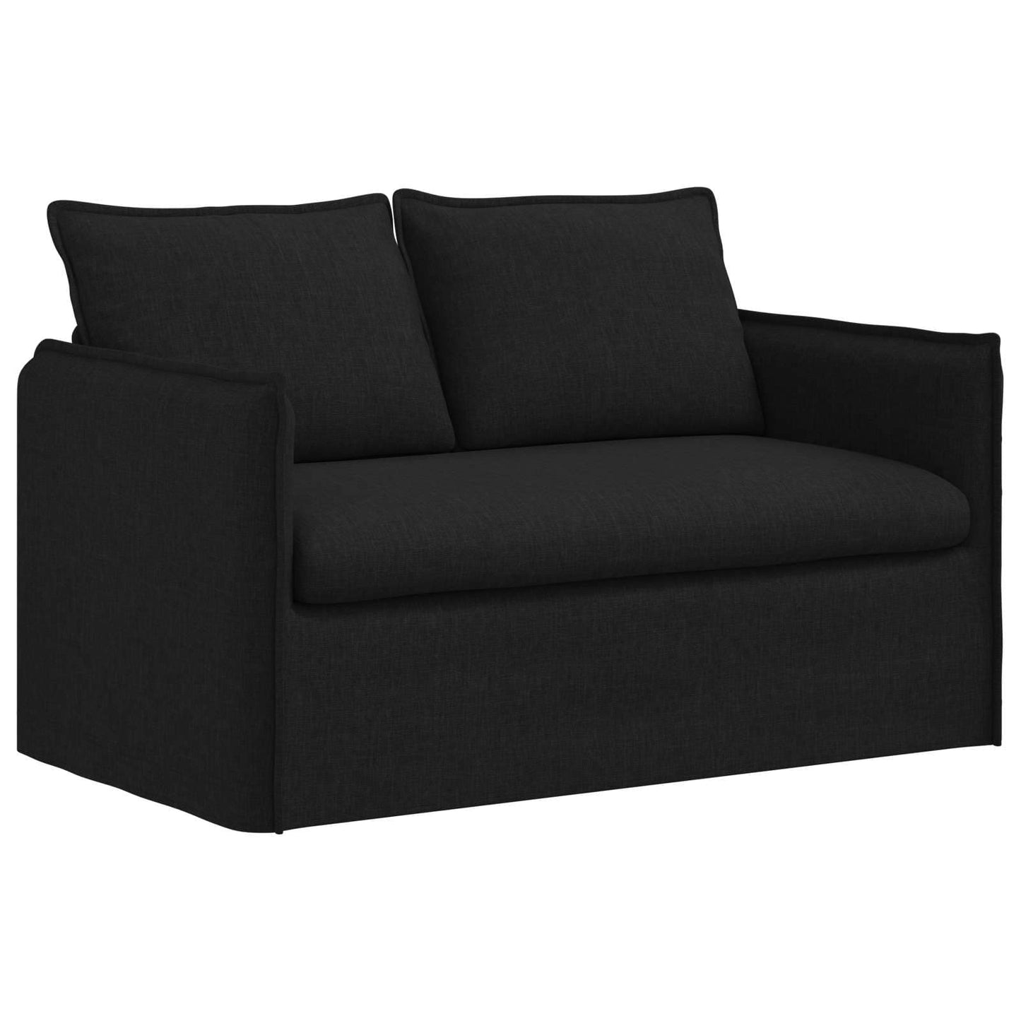 vidaXL Σετ Καναπέ 2 pcs Μαύρο 136 x 82 x 85 εκ Ύφασμα