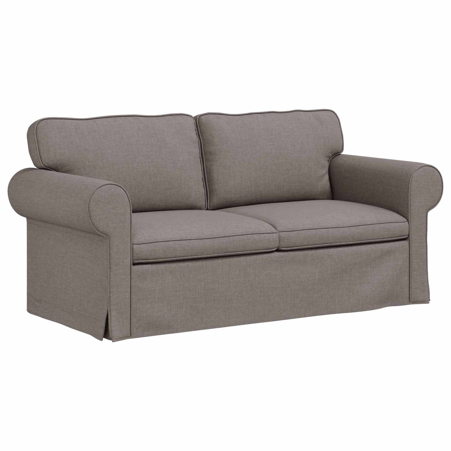 vidaXL Σετ Καναπέ 2 pcs Taupe 175 x 82 x 80 εκ ύφασμα