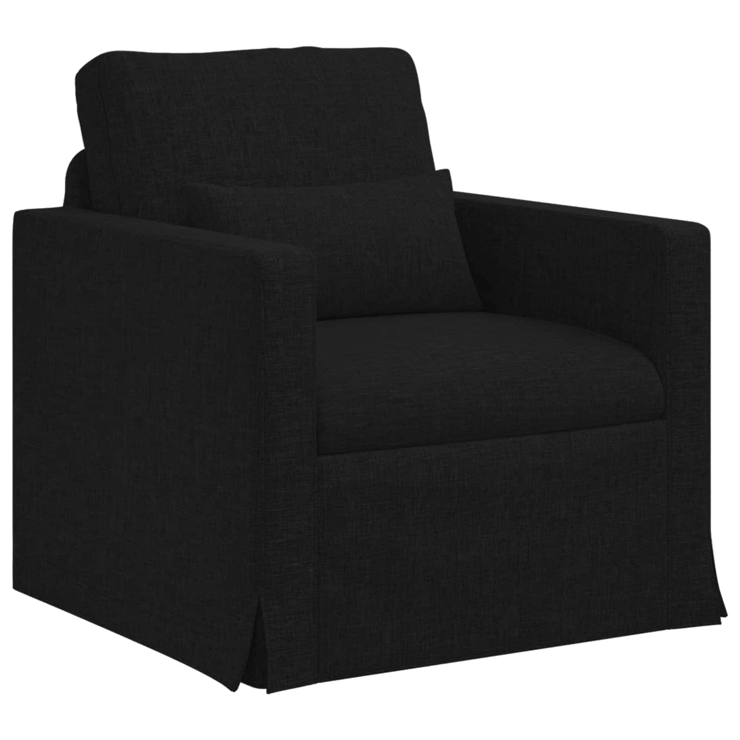 vidaXL Σετ Καναπέ 2 pcs Μαύρο 158 x 78 x 80 εκ ύφασμα