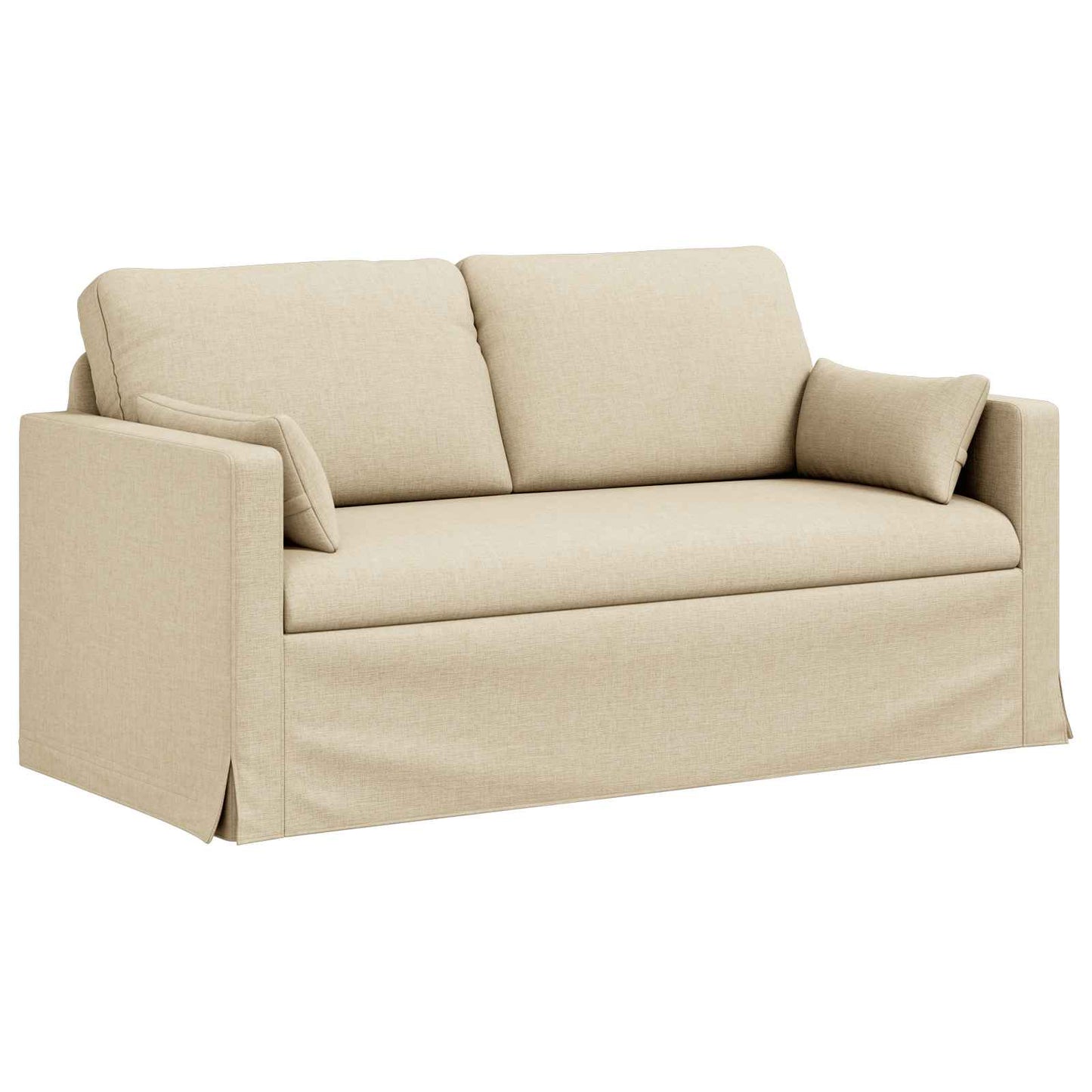 vidaXL Σετ Καναπέ 2 pcs Κρεμ 158 x 78 x 80 εκ ύφασμα