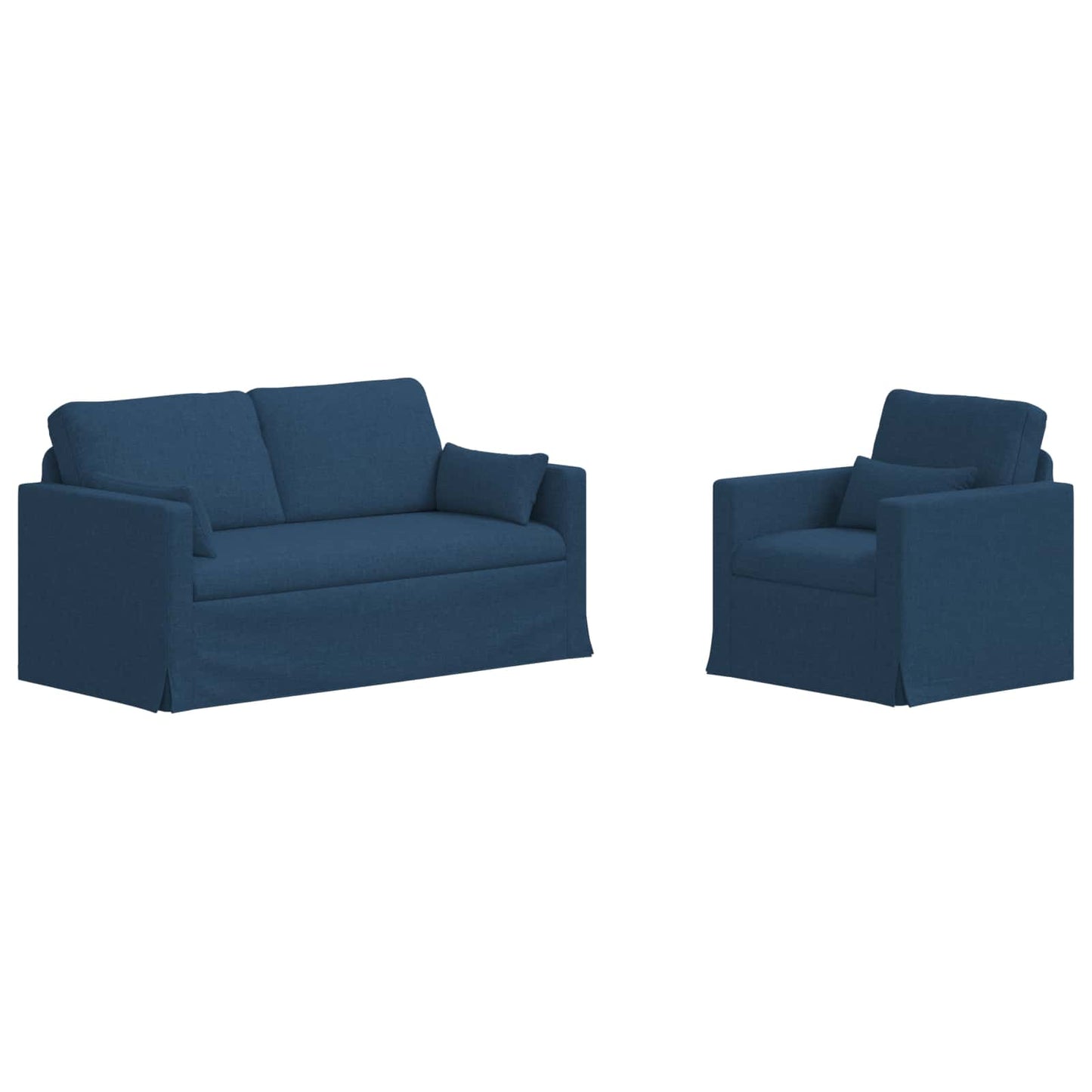 vidaXL Σετ Καναπέ 2 pcs Μπλε 158 x 78 x 80 εκ ύφασμα