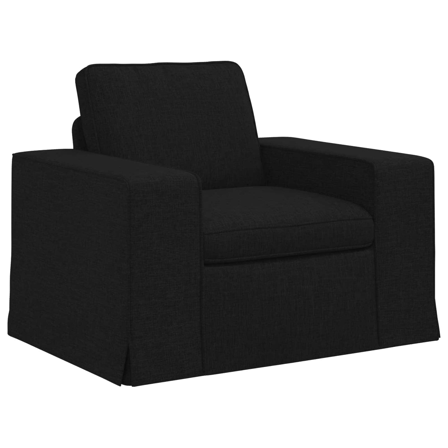 vidaXL Σετ Καναπέ 2 pcs Μαύρο 182 x 80 x 82 εκ ύφασμα