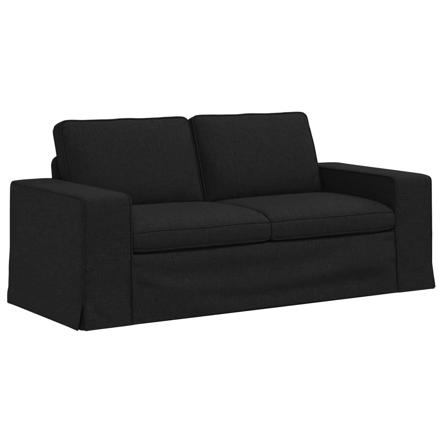 vidaXL Σετ Καναπέ 2 pcs Μαύρο 182 x 80 x 82 εκ ύφασμα