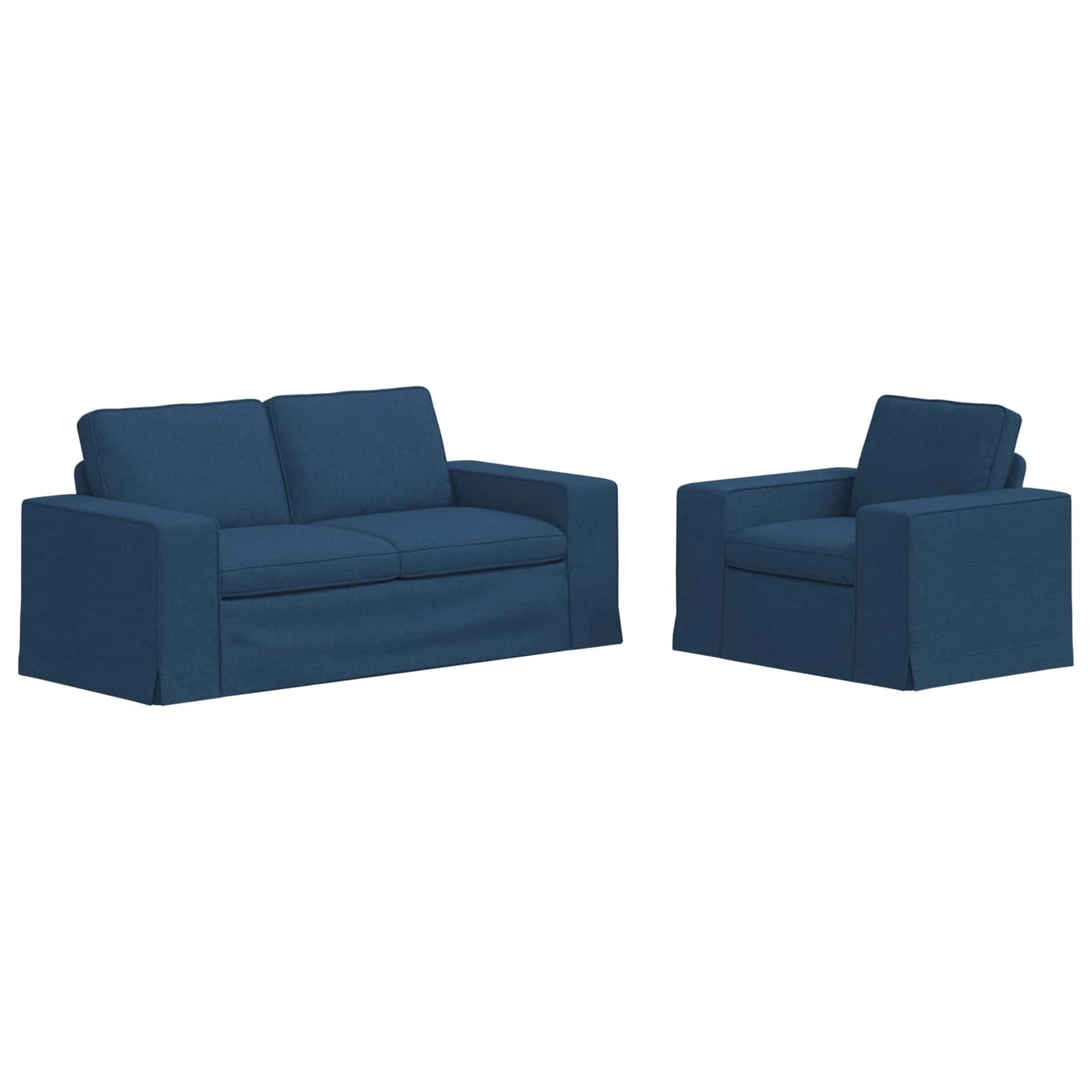 vidaXL Σετ Καναπέ 2 pcs Μπλε 182 x 80 x 82 εκ ύφασμα