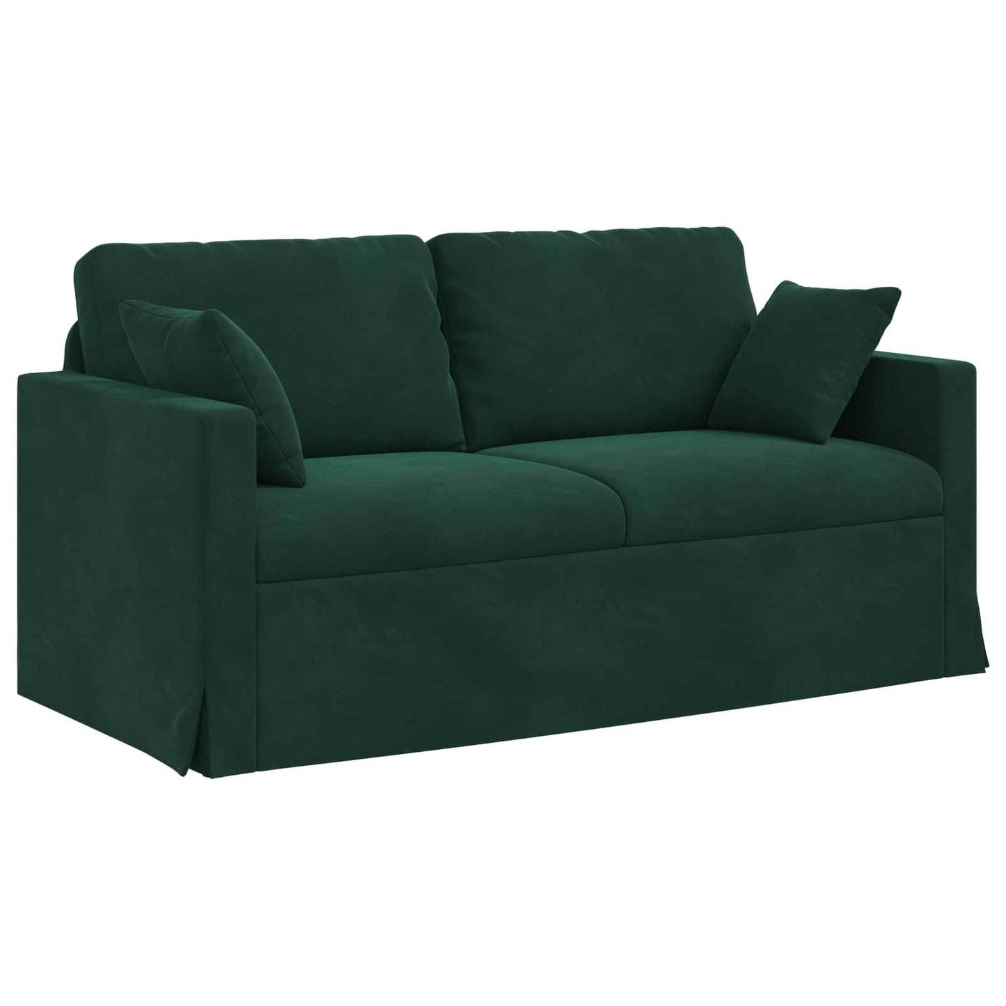 vidaXL Σετ Καναπέ 2 pcs Σκούρο Πράσινο 158 x 78 x 80 εκ Βελούδο
