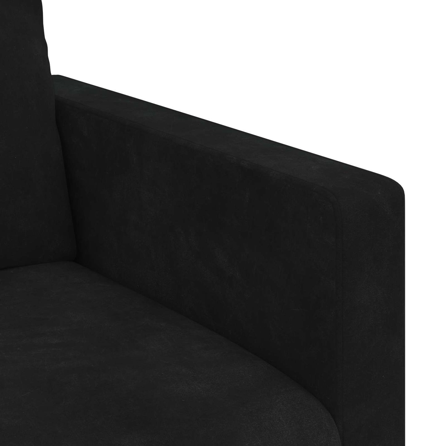 vidaXL Σετ Καναπέ 2 pcs Μαύρο 158 x 78 x 80 εκ Βελούδο
