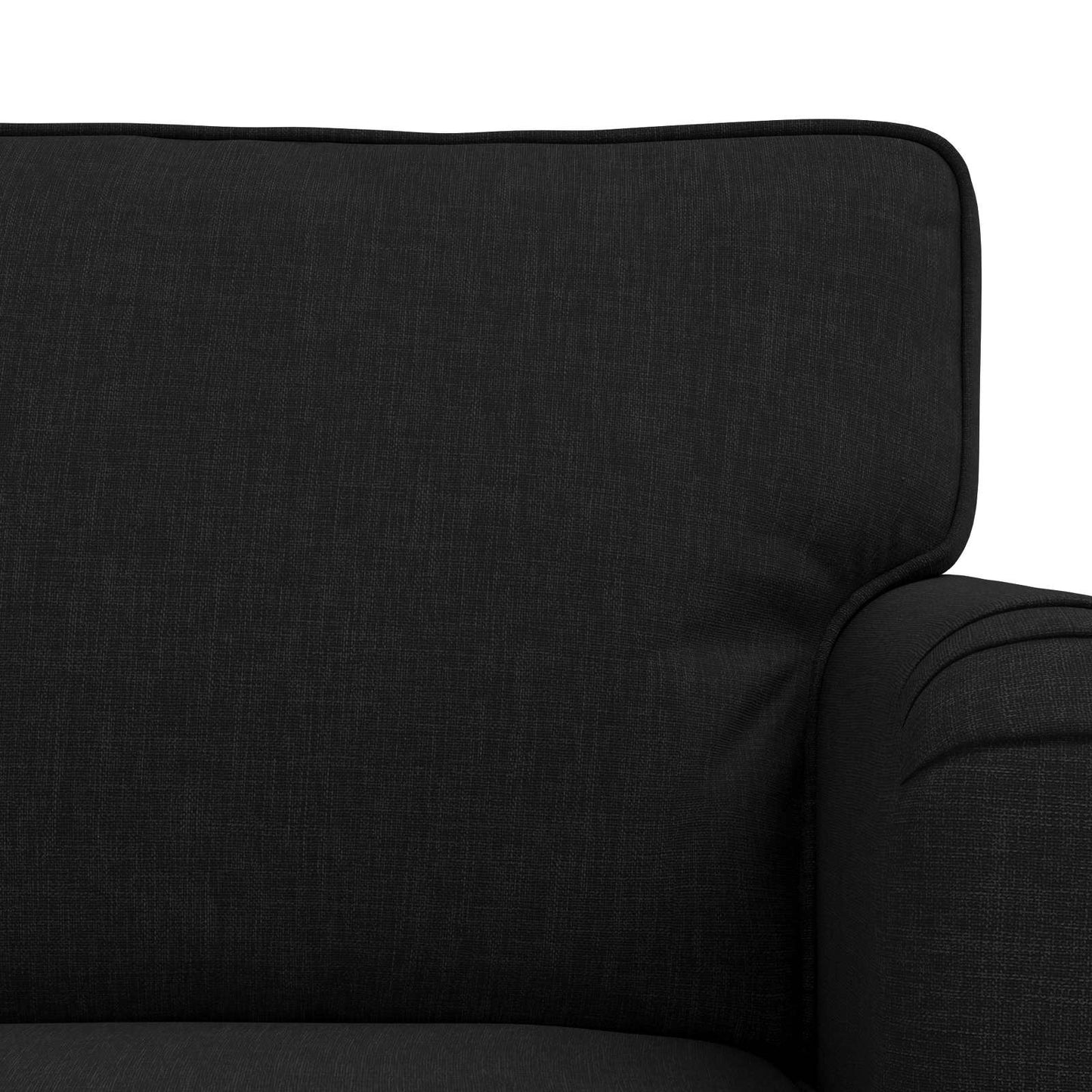 vidaXL Σετ Καναπέ 2 pcs Μαύρο 162 x 80 x 85 εκ ύφασμα