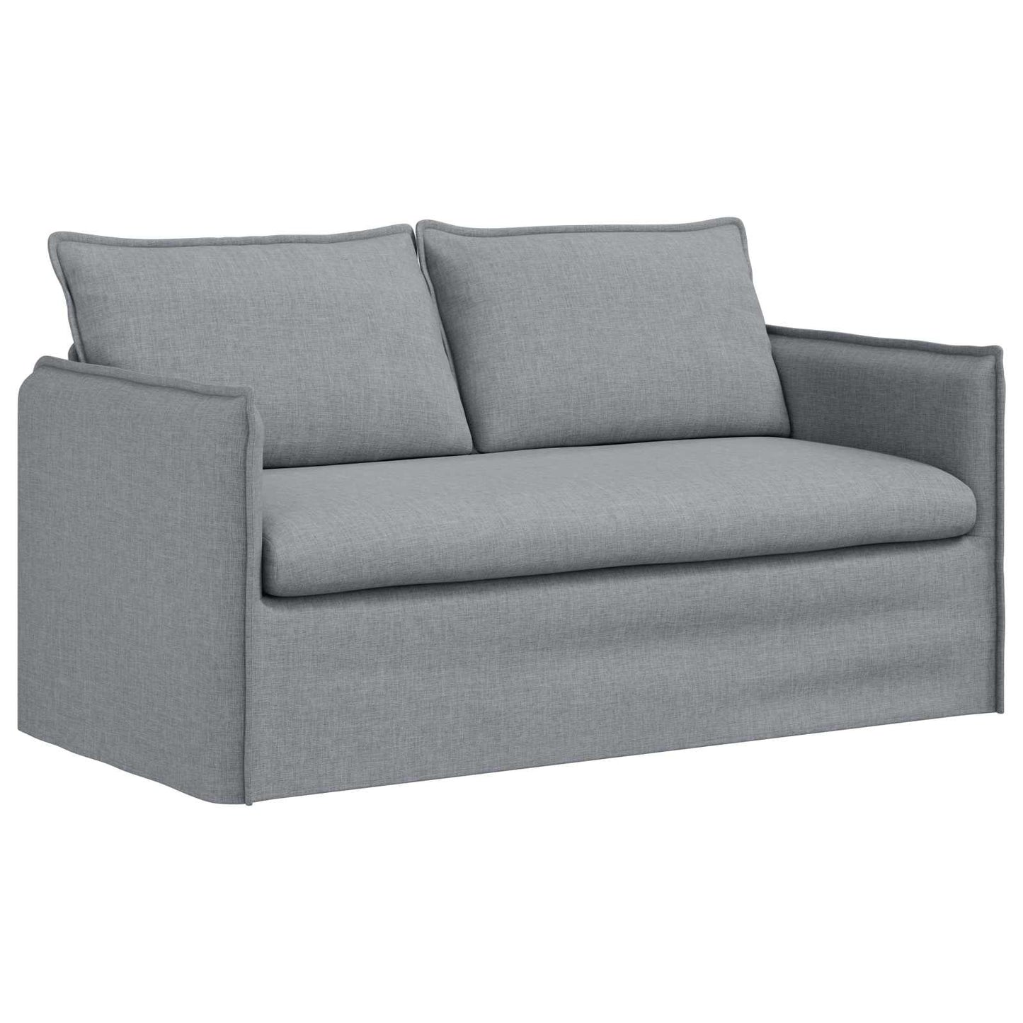 vidaXL Σετ Καναπέ 2 pcs Ανοιχτό γκρι 156 x 82 x 85 εκ Ύφασμα