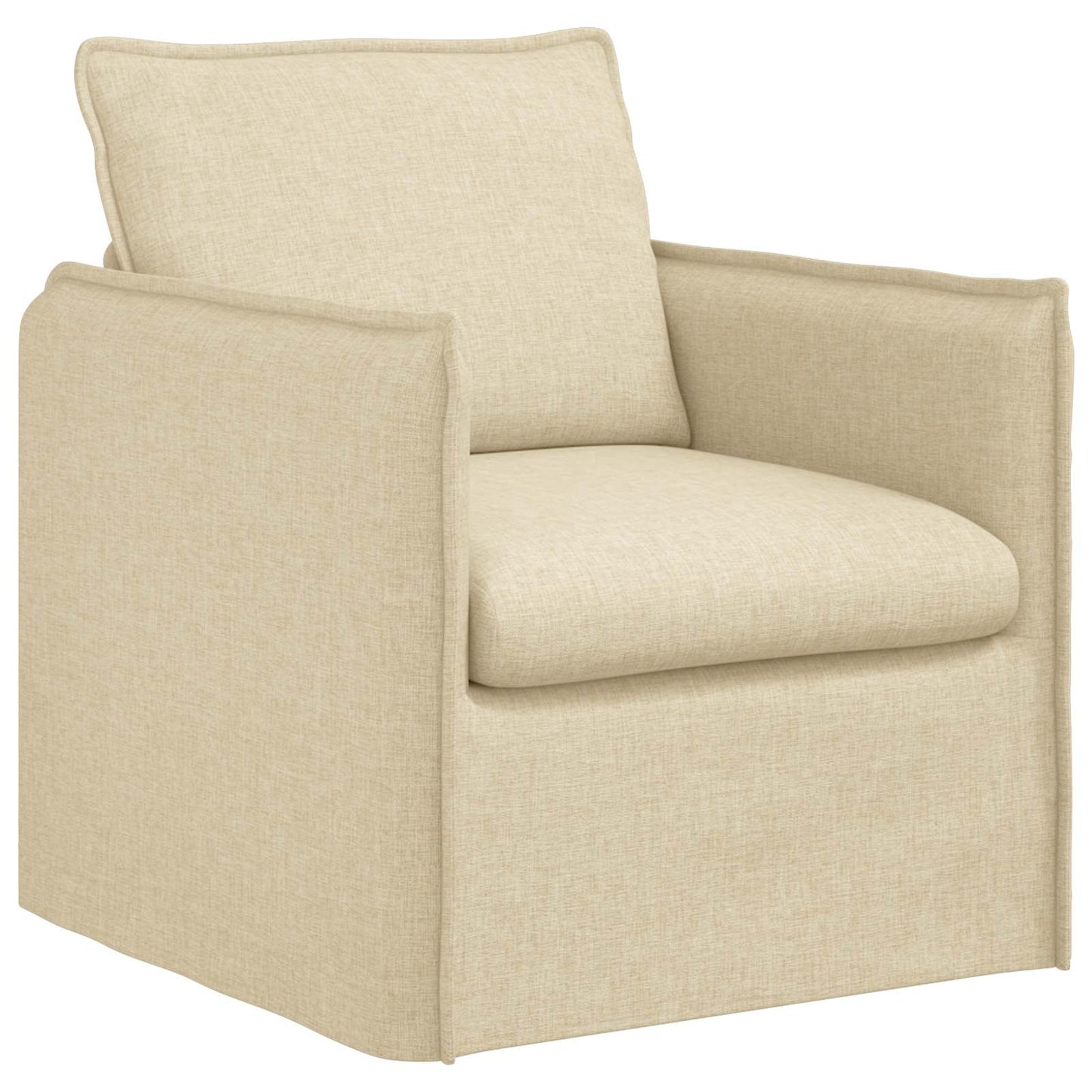 vidaXL Σετ Καναπέ 2 pcs Κρεμ 156 x 82 x 85 εκ Ύφασμα