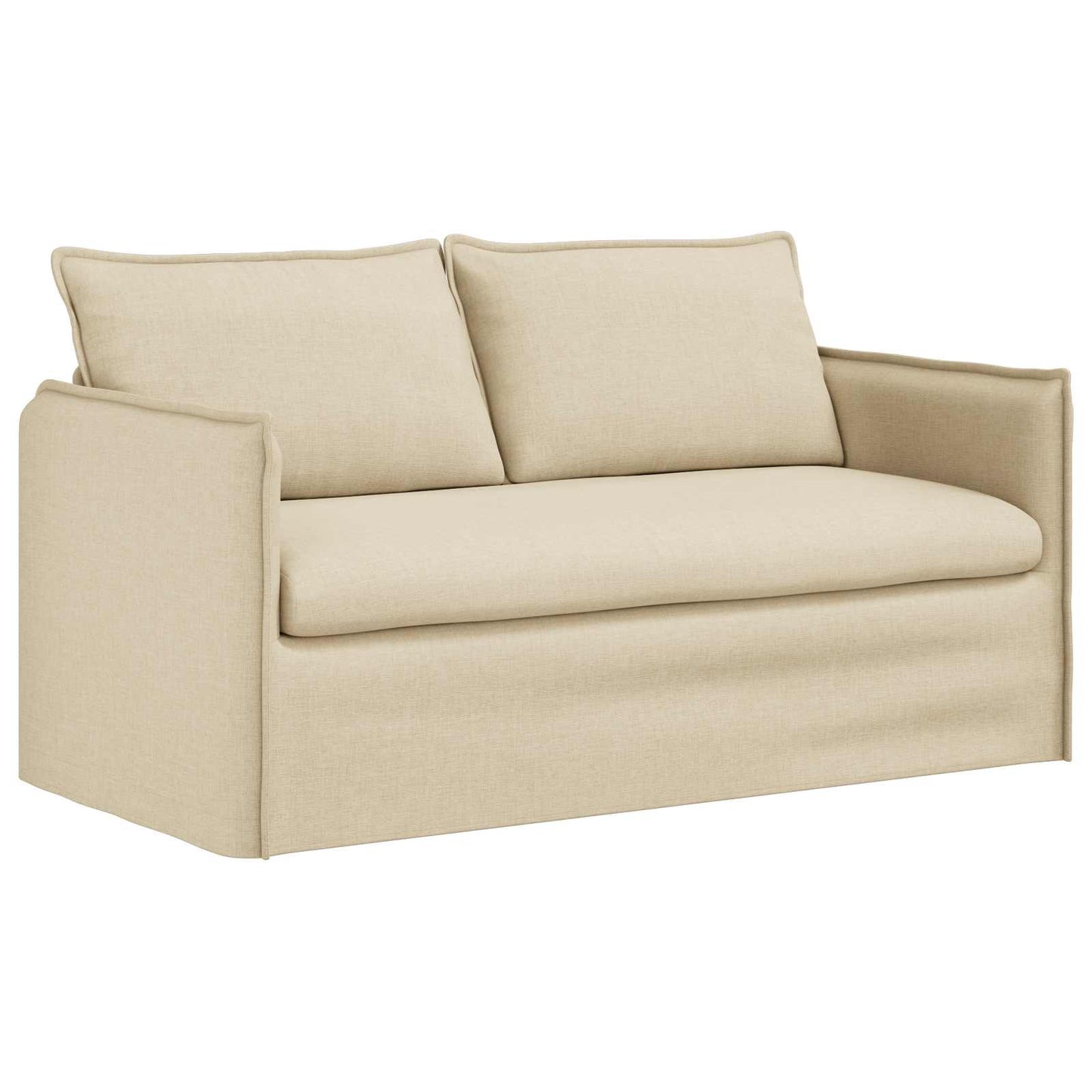 vidaXL Σετ Καναπέ 2 pcs Κρεμ 156 x 82 x 85 εκ Ύφασμα