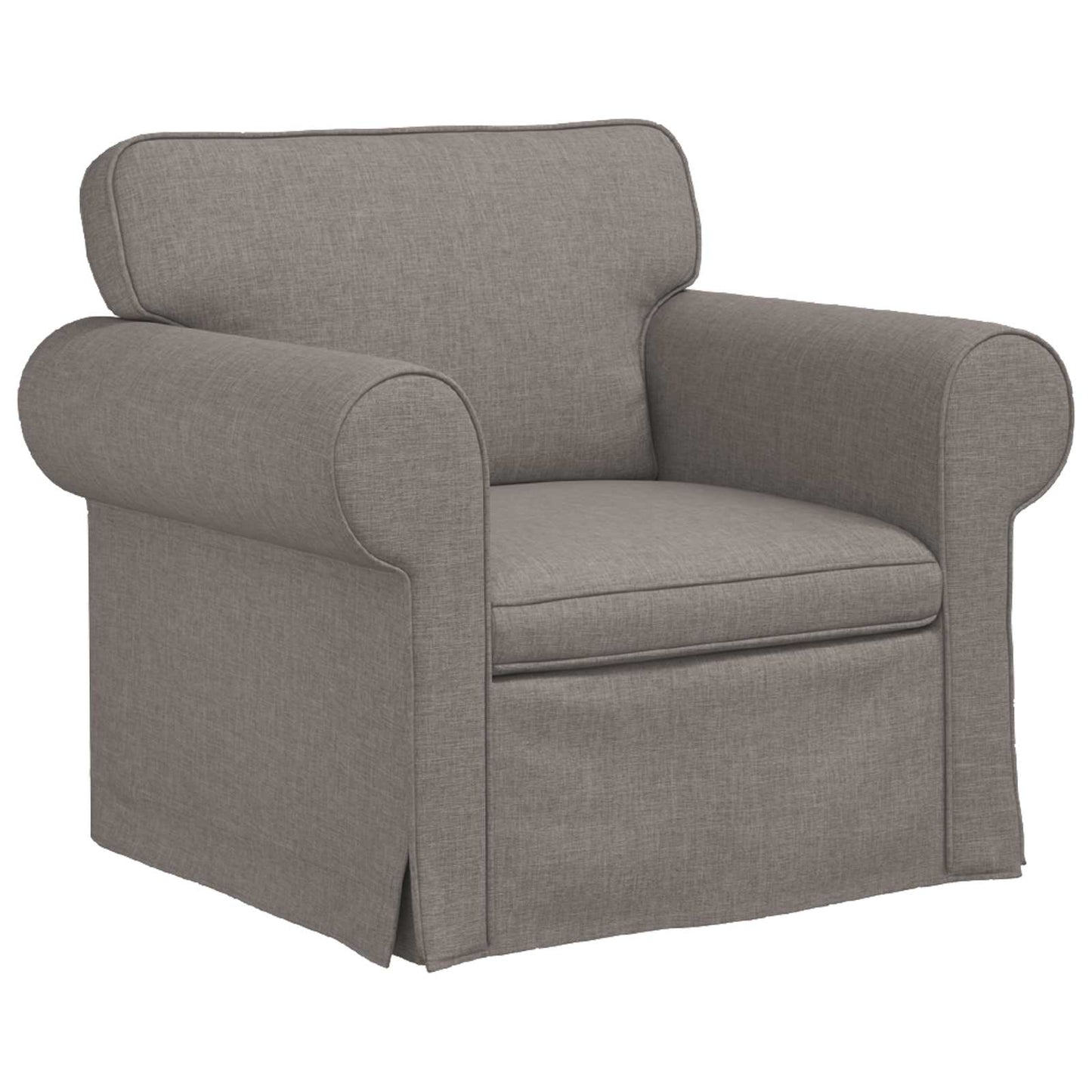 vidaXL Σετ Καναπέ 2 pcs Taupe 215 x 82 x 80 εκ ύφασμα