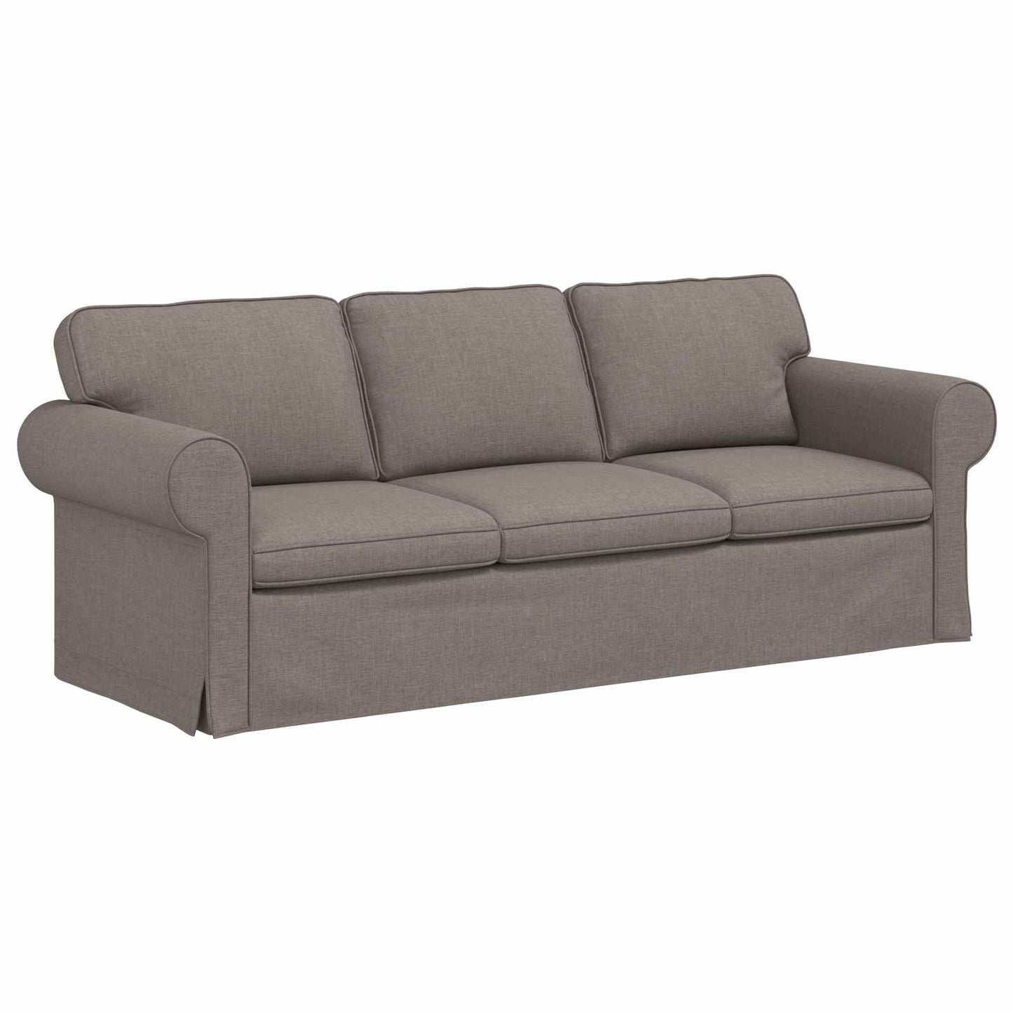 vidaXL Σετ Καναπέ 2 pcs Taupe 215 x 82 x 80 εκ ύφασμα