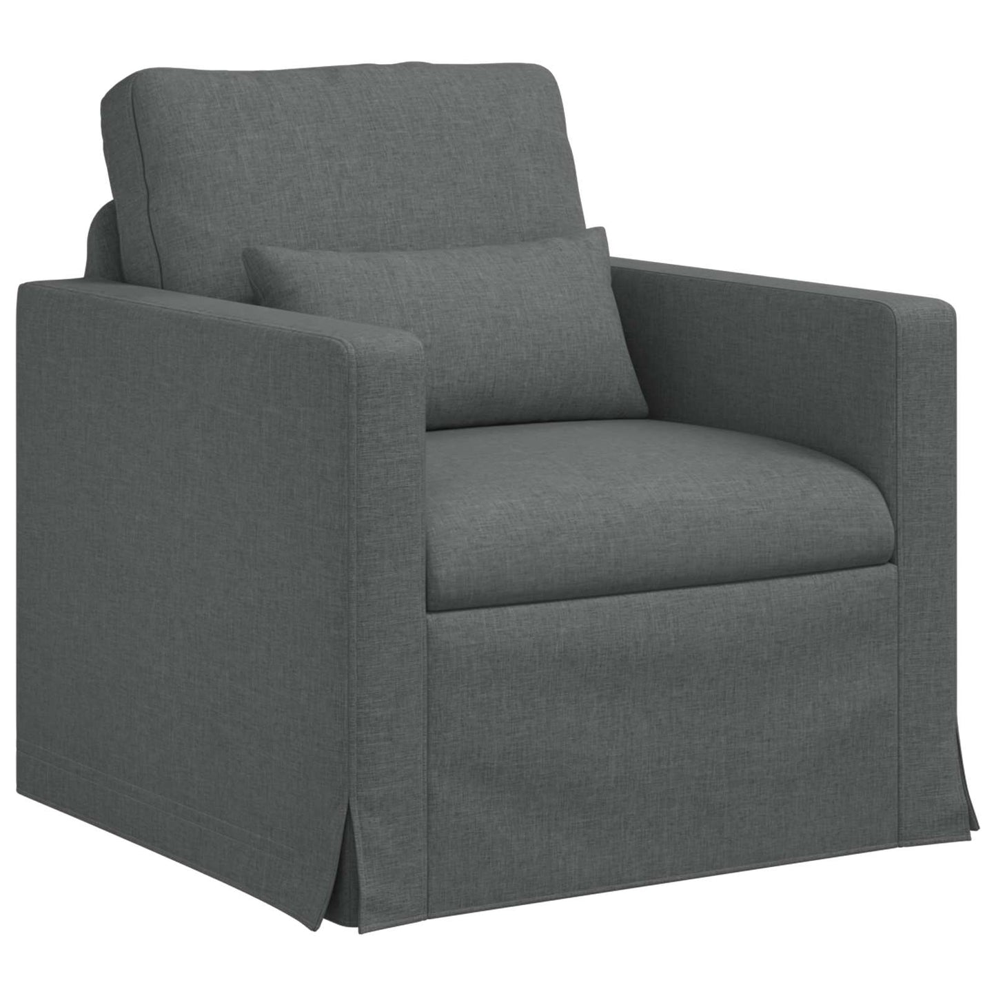 vidaXL Σετ Καναπέ 2 pcs Σκούρο Γκρι 198 x 78 x 80 εκ ύφασμα