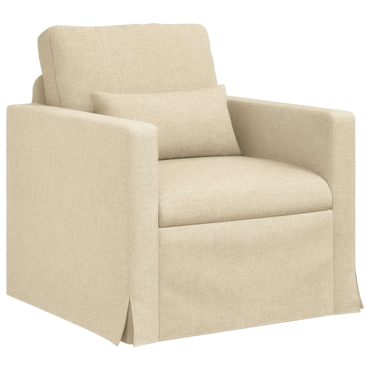 vidaXL Σετ Καναπέ 2 pcs Κρεμ 198 x 78 x 80 εκ ύφασμα