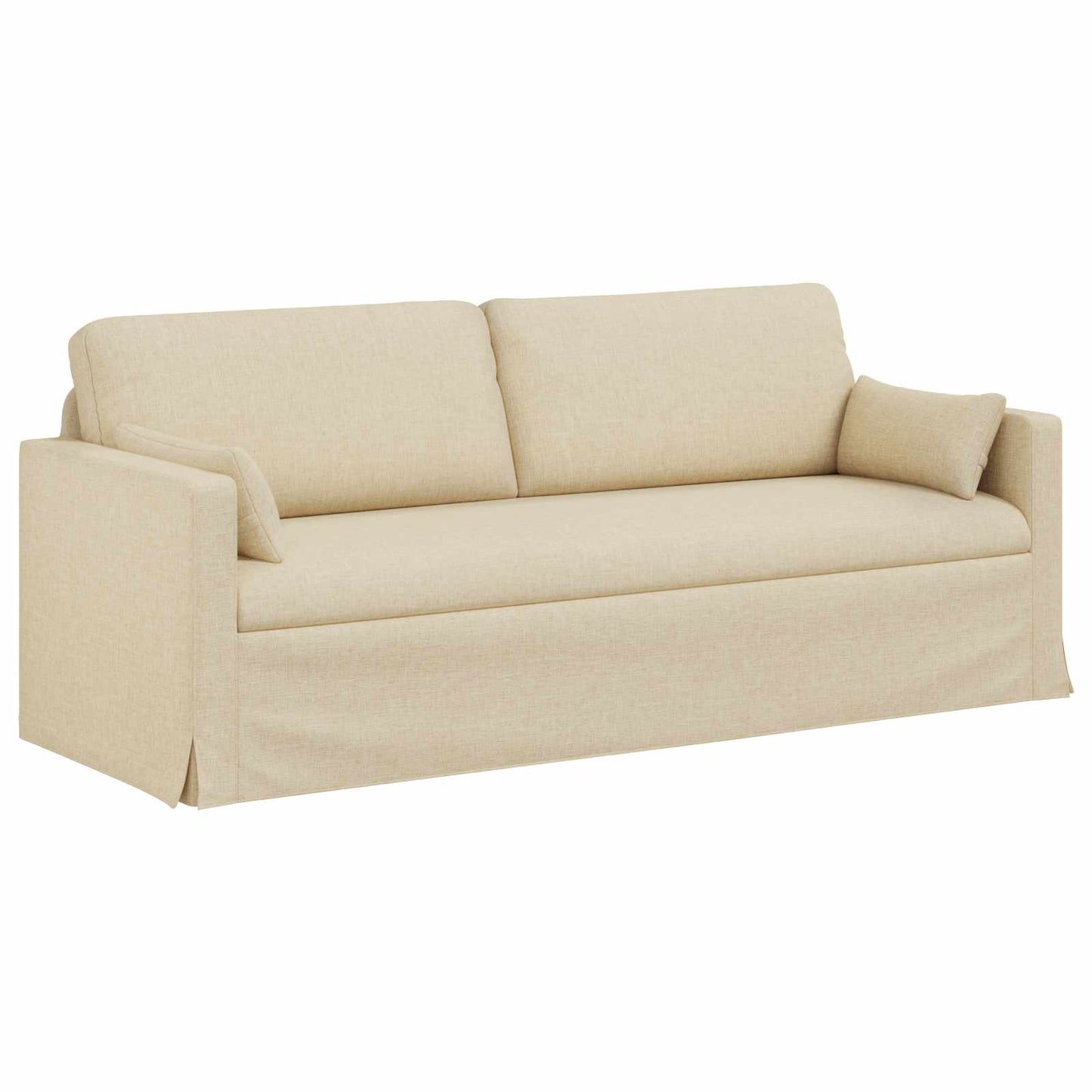 vidaXL Σετ Καναπέ 2 pcs Κρεμ 198 x 78 x 80 εκ ύφασμα