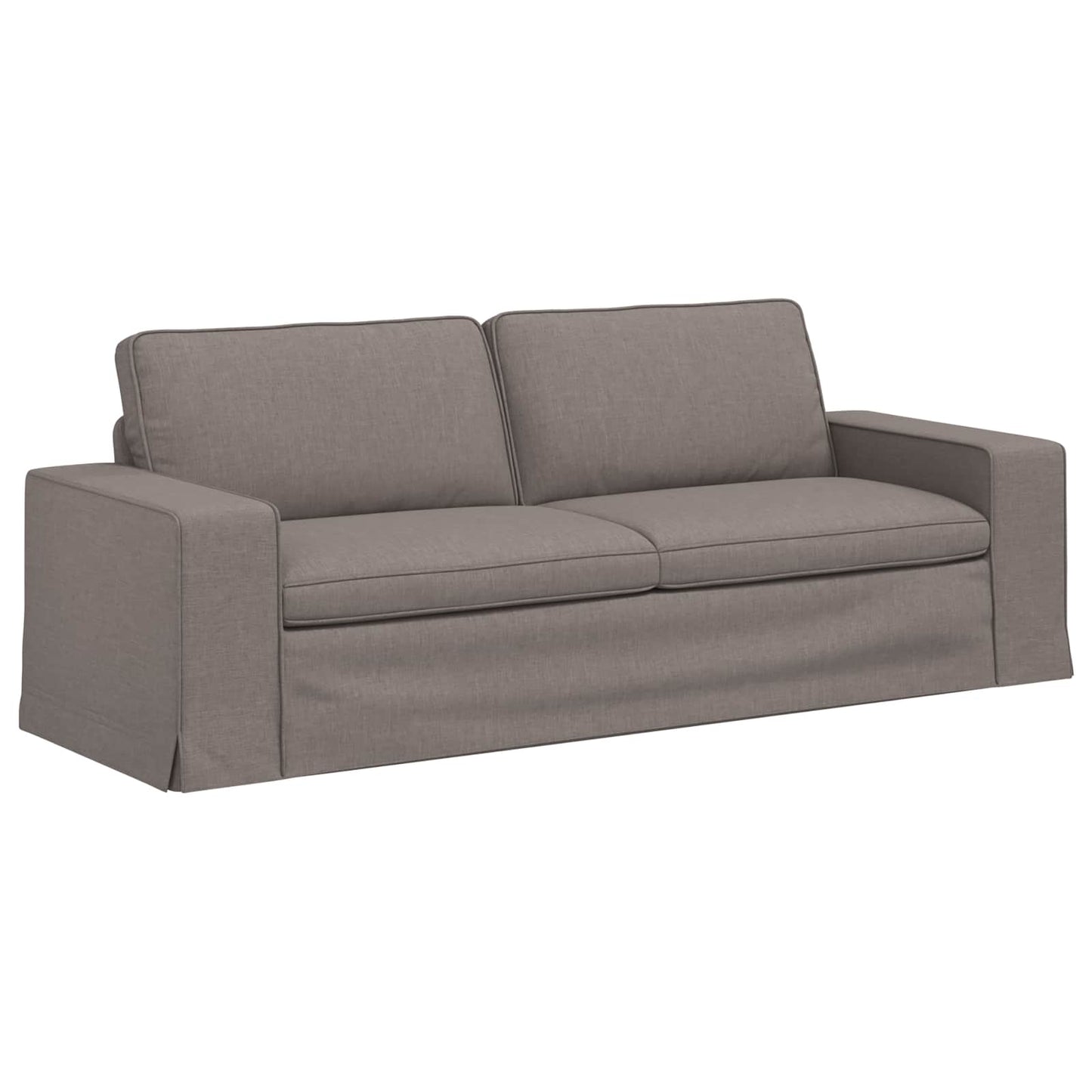 vidaXL Σετ Καναπέ 2 pcs Taupe 222 x 80 x 82 εκ ύφασμα