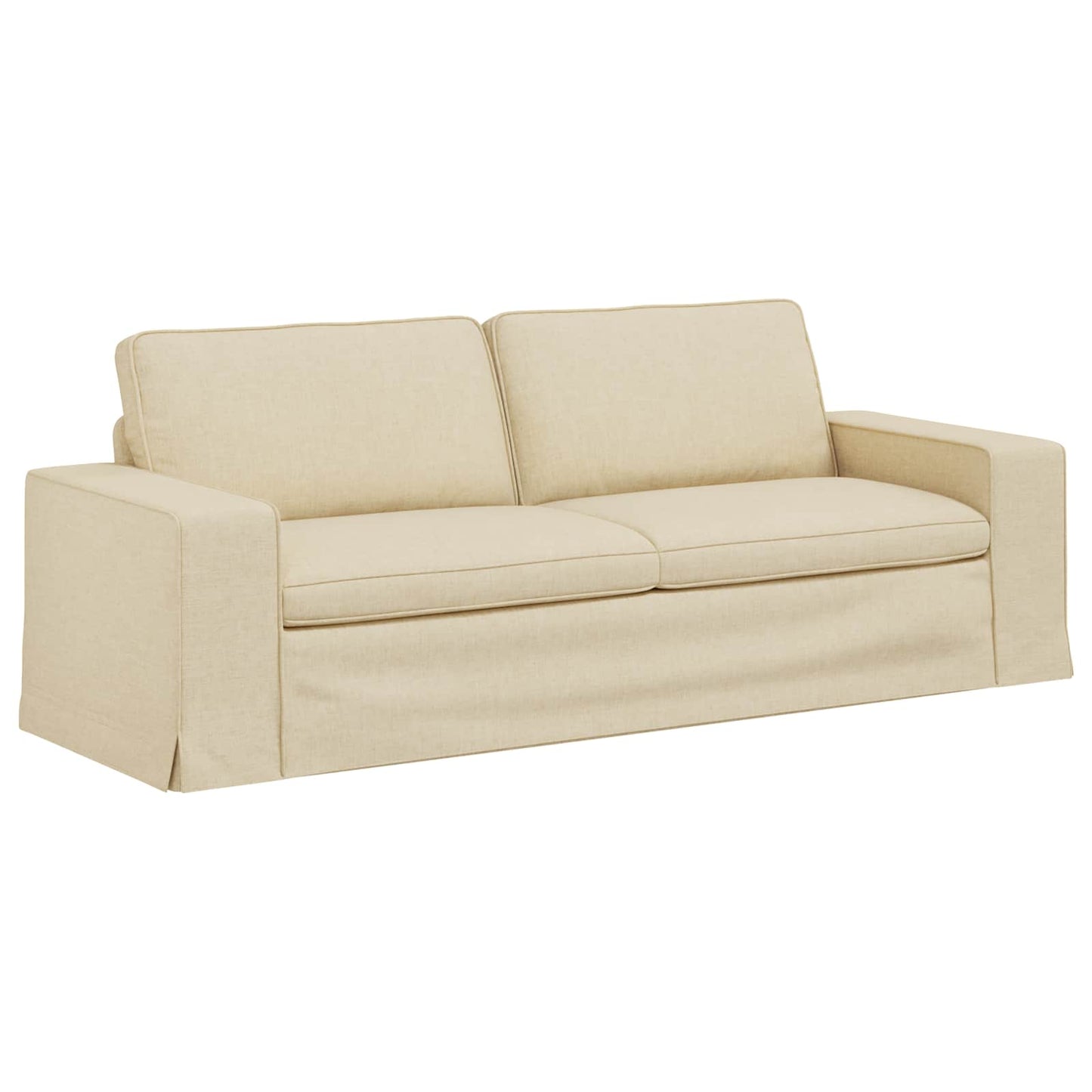 vidaXL Σετ Καναπέ 2 pcs Κρεμ 222 x 80 x 82 εκ ύφασμα