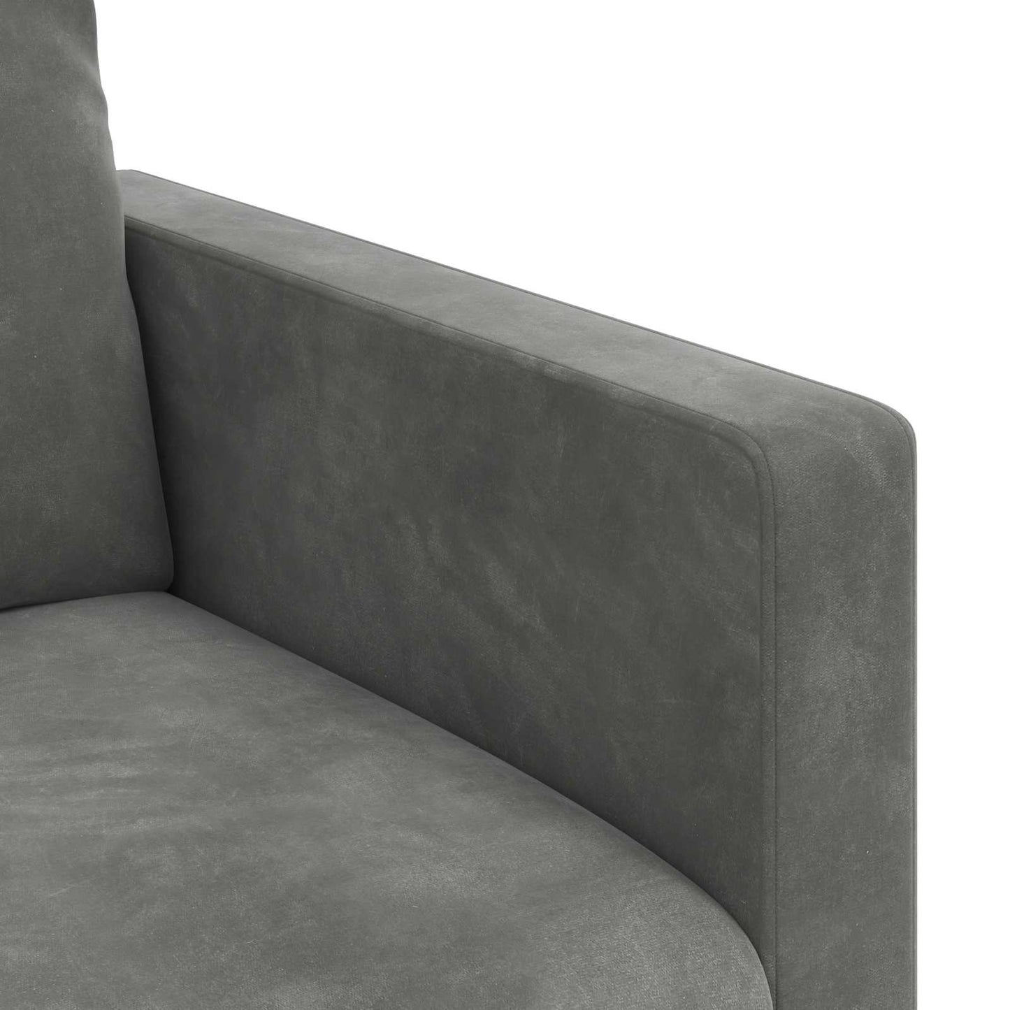 vidaXL Σετ Καναπέ 2 pcs Σκούρο Γκρι 198 x 78 x 80 εκ Βελούδο