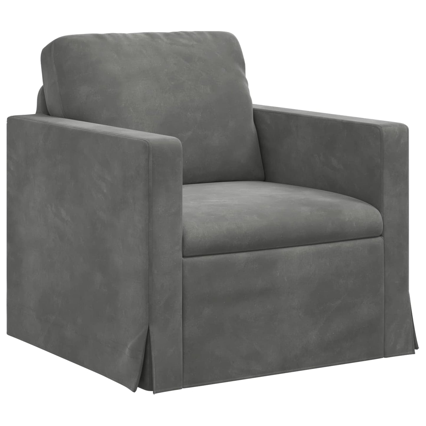 vidaXL Σετ Καναπέ 2 pcs Σκούρο Γκρι 198 x 78 x 80 εκ Βελούδο