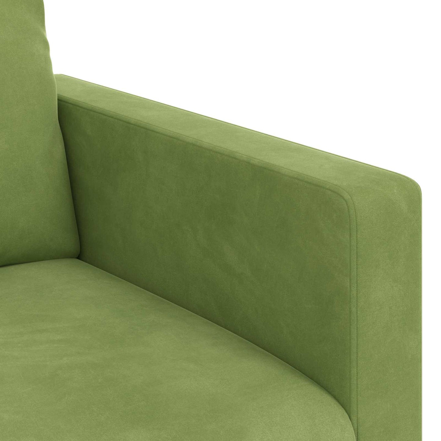 vidaXL Σετ Καναπέ 2 pcs Ανοιχτό Πράσινο 198 x 78 x 80 εκ Βελούδο