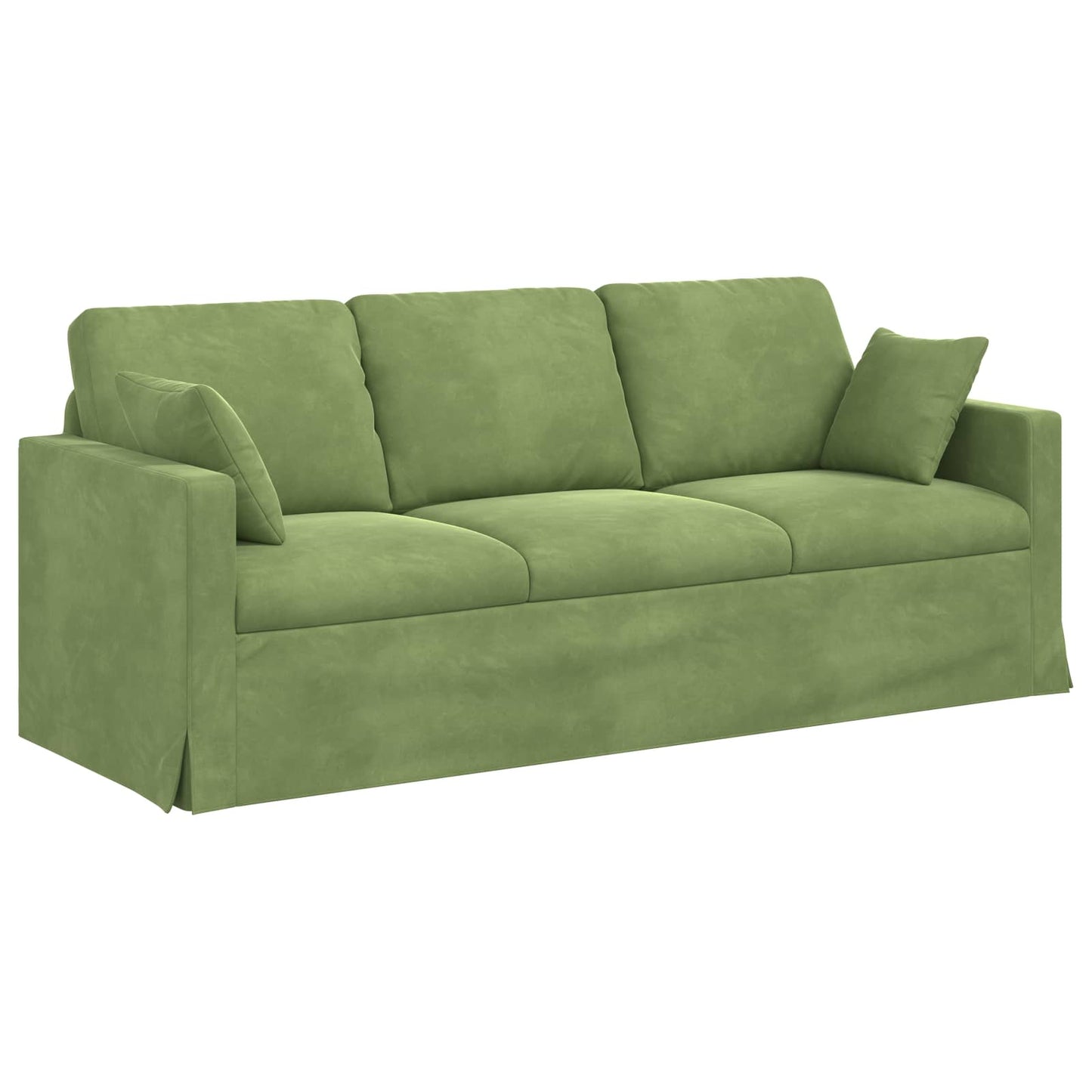 vidaXL Σετ Καναπέ 2 pcs Ανοιχτό Πράσινο 198 x 78 x 80 εκ Βελούδο
