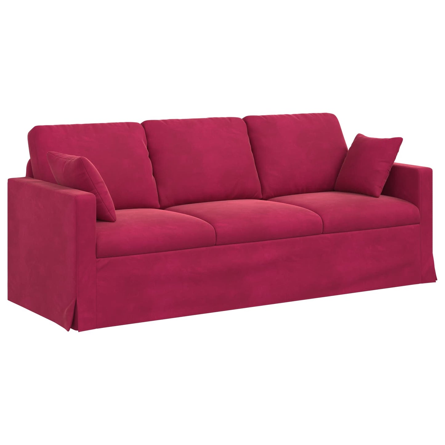 vidaXL Σετ Καναπέ 2 pcs Κόκκινο 198 x 78 x 80 εκ Βελούδο
