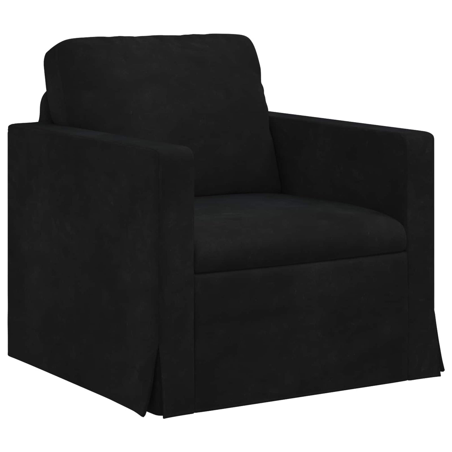 vidaXL Σετ Καναπέ 2 pcs Μαύρο 198 x 78 x 80 εκ Βελούδο