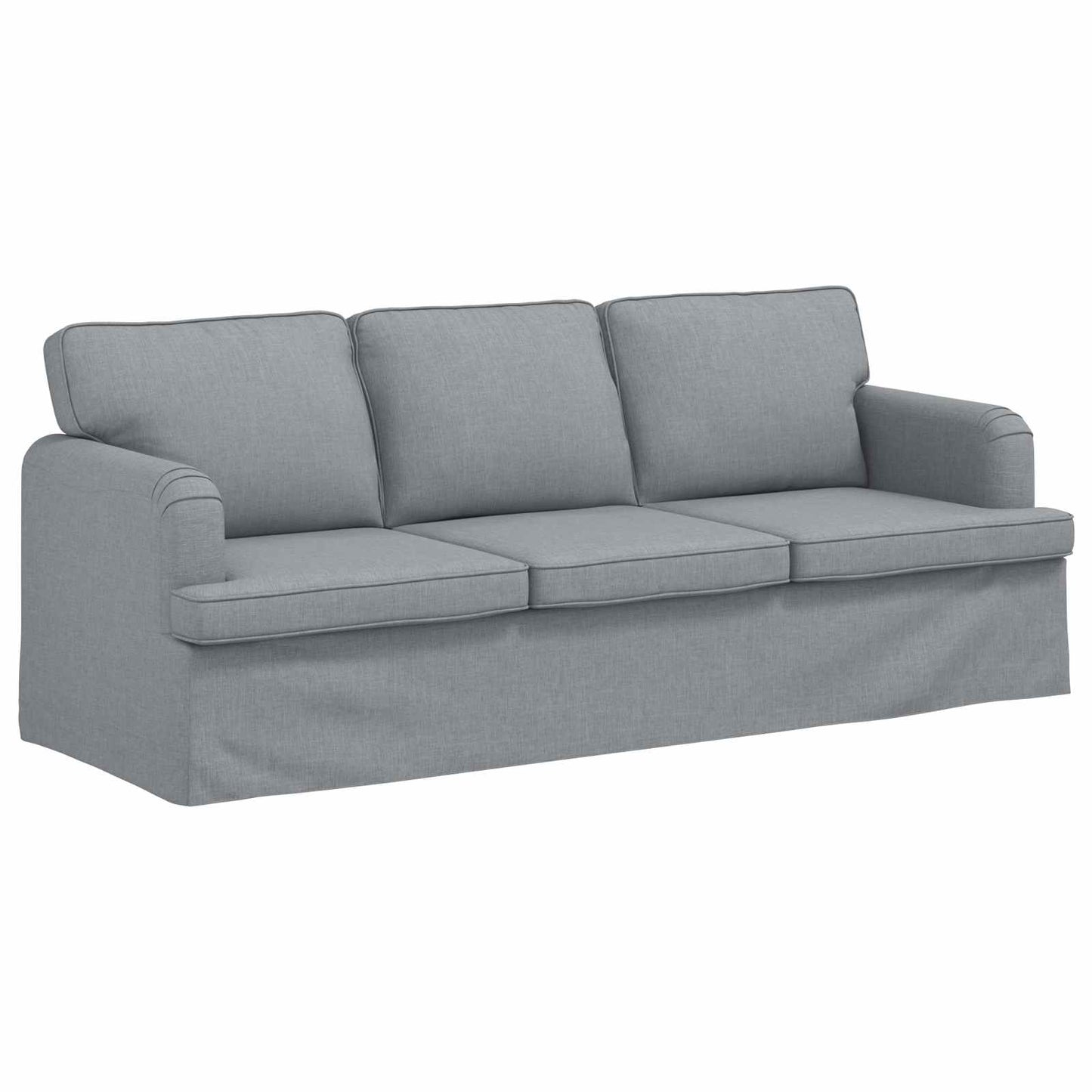 vidaXL Σετ Καναπέ 2 pcs Ανοιχτό γκρι 144 x 80 x 85 εκ ύφασμα