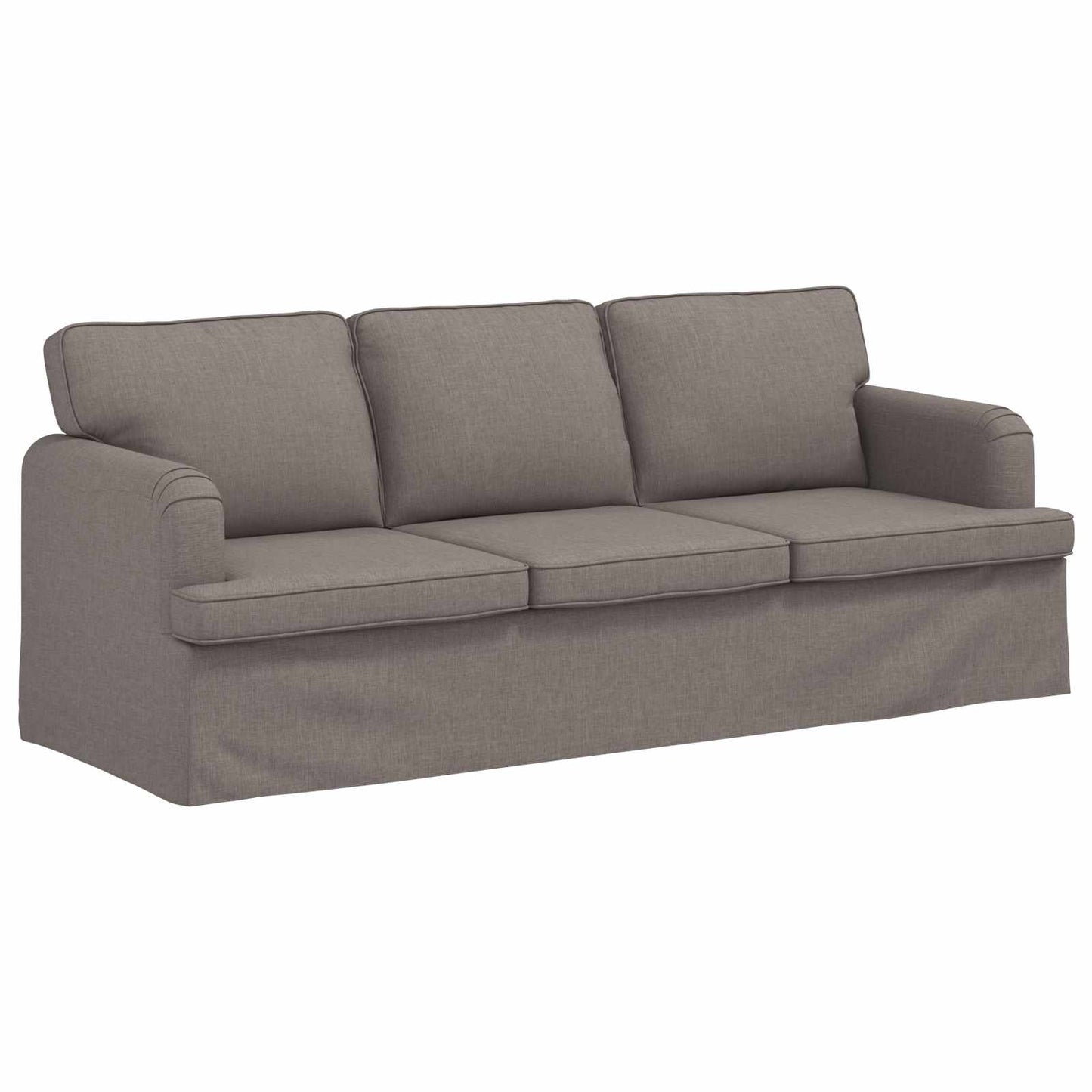 vidaXL Σετ Καναπέ 2 pcs Taupe 201 x 80 x 85 εκ ύφασμα