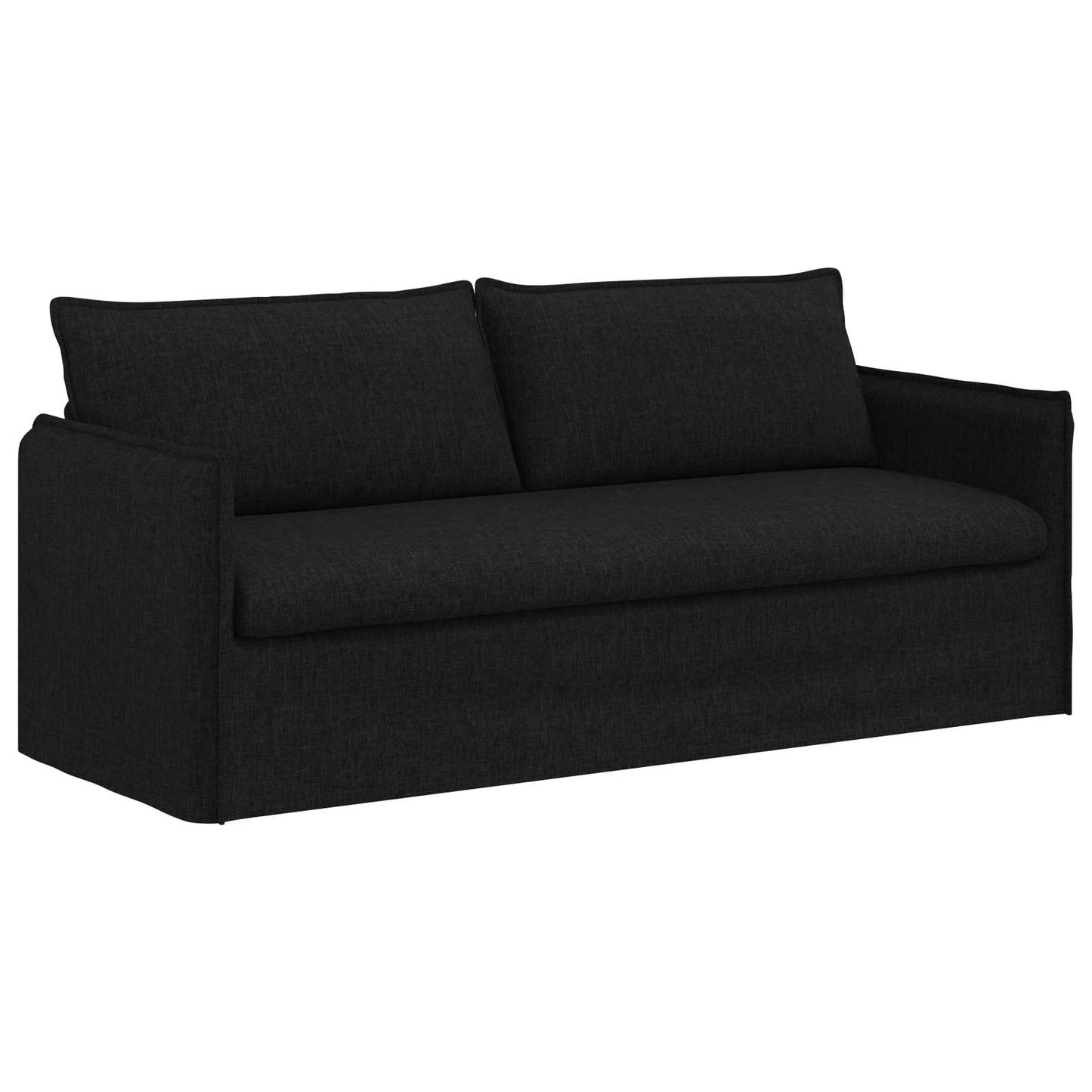 vidaXL Σετ Καναπέ 2 pcs Μαύρο 196 x 82 x 85 εκ Ύφασμα