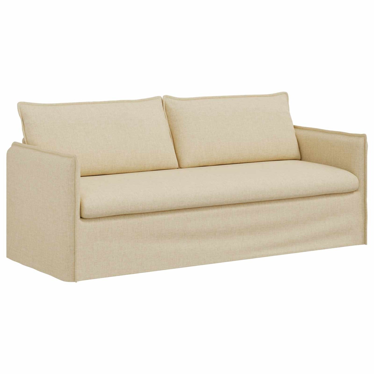 vidaXL Σετ Καναπέ 2 pcs Κρεμ 196 x 82 x 85 εκ Ύφασμα