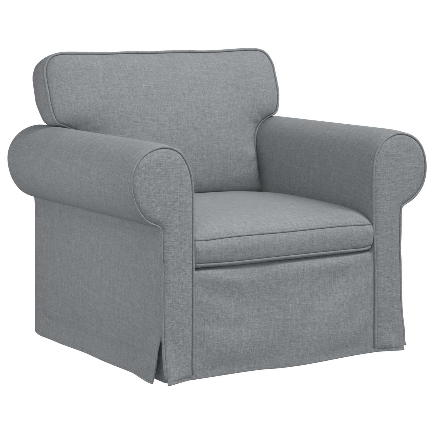 vidaXL Σετ Καναπέ 2 pcs Ανοιχτό γκρι 245 x 82 x 80 εκ ύφασμα