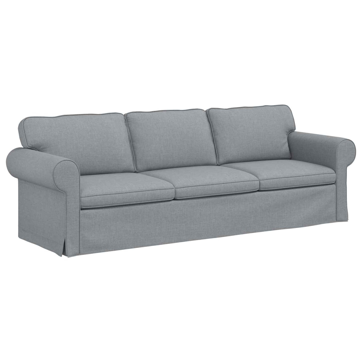 vidaXL Σετ Καναπέ 2 pcs Ανοιχτό γκρι 245 x 82 x 80 εκ ύφασμα