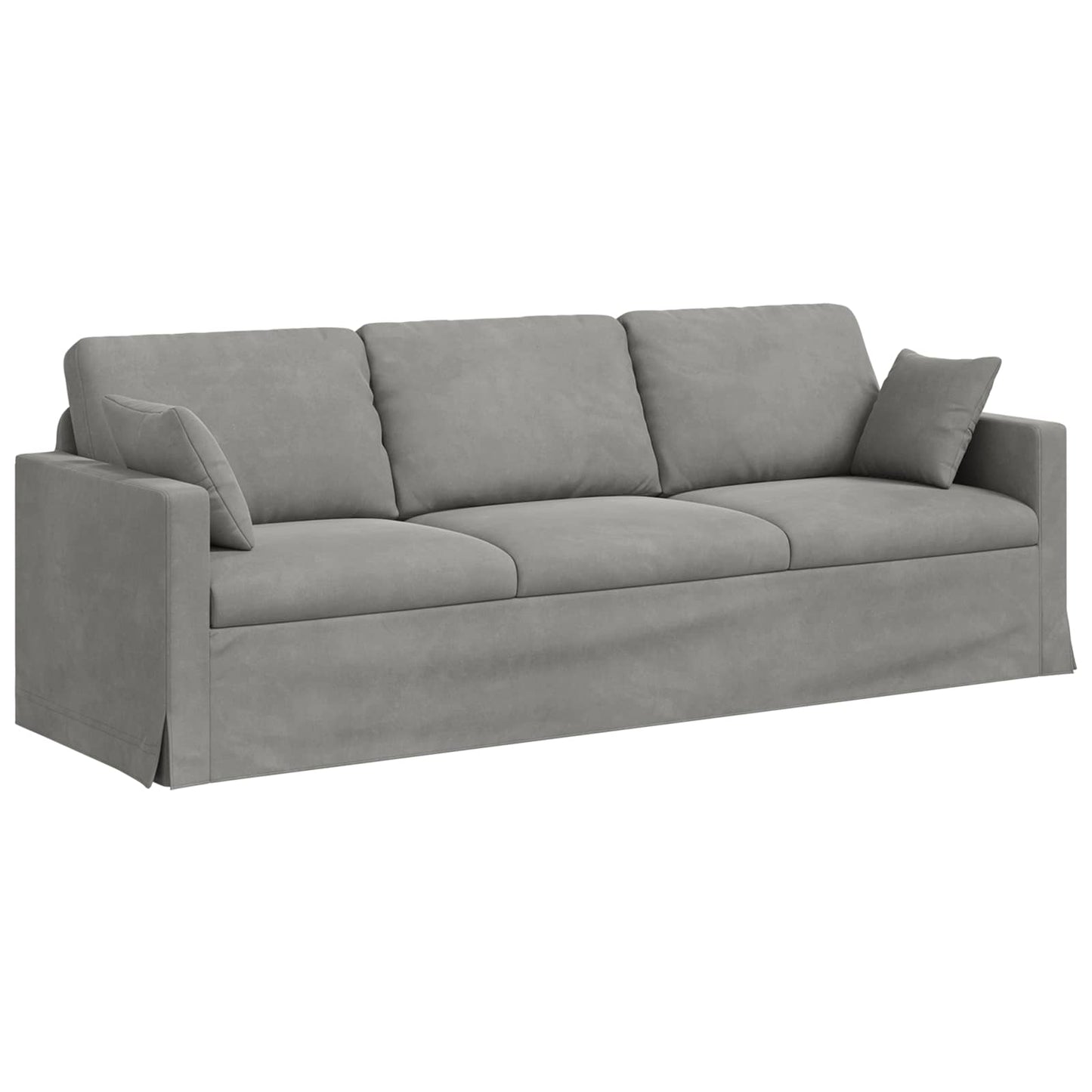 vidaXL Σετ Καναπέ 2 pcs Ανοιχτό γκρι 228 x 78 x 80 εκ Βελούδο