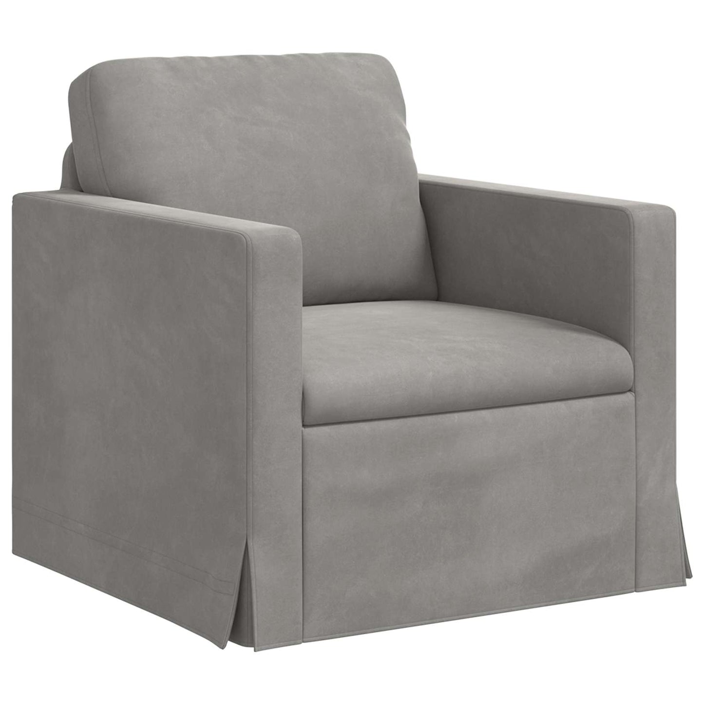 vidaXL Σετ Καναπέ 2 pcs Ανοιχτό γκρι 228 x 78 x 80 εκ Βελούδο