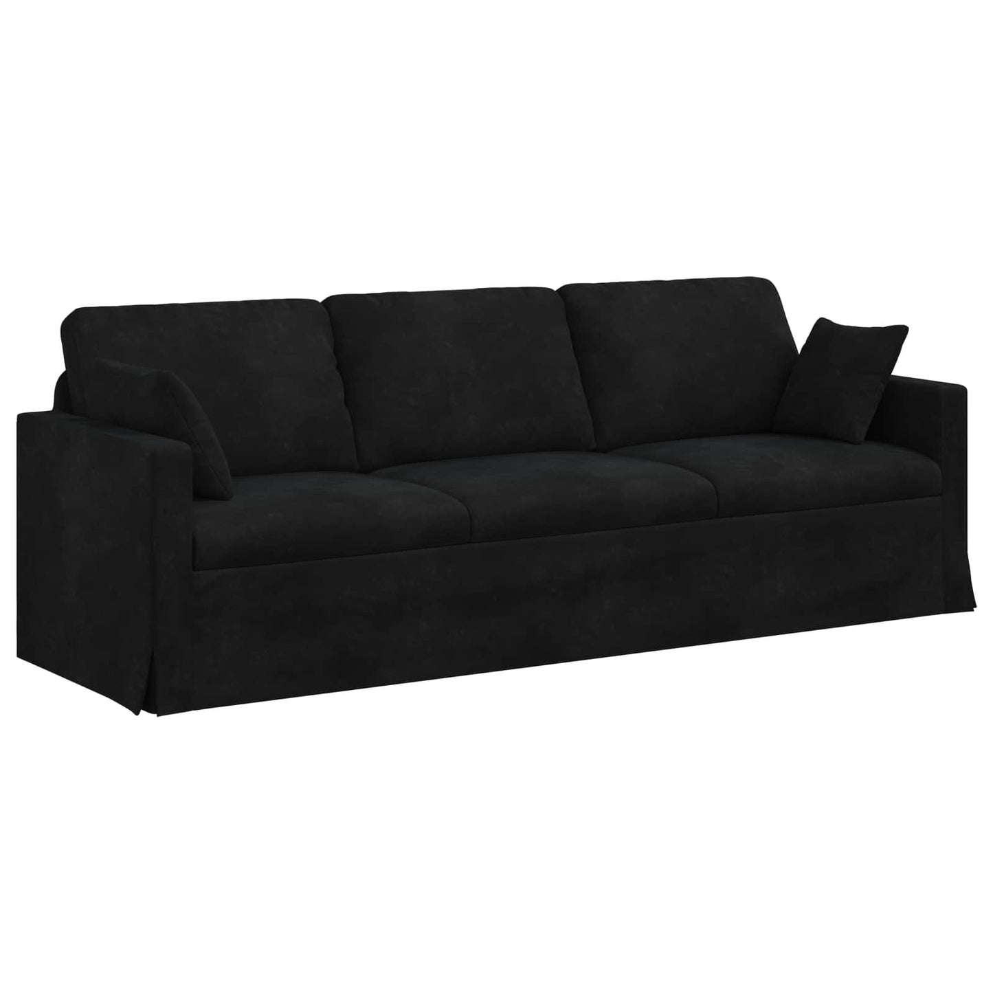 vidaXL Σετ Καναπέ 2 pcs Μαύρο Βελούδο